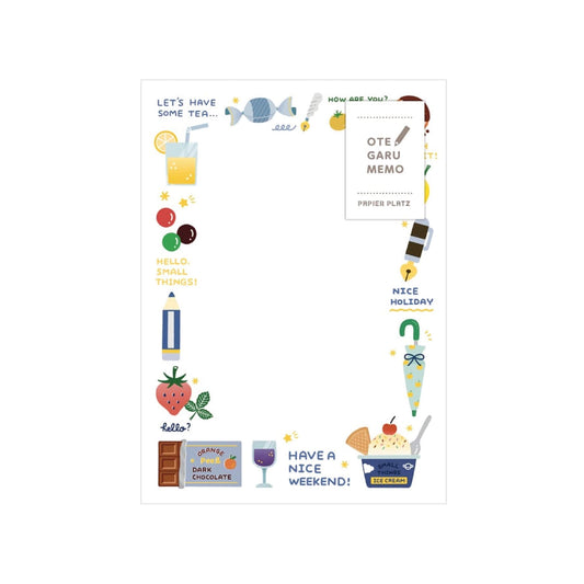 Papier Platz × Eric Otegaru Memo Pad - Fruits - Memo Pads