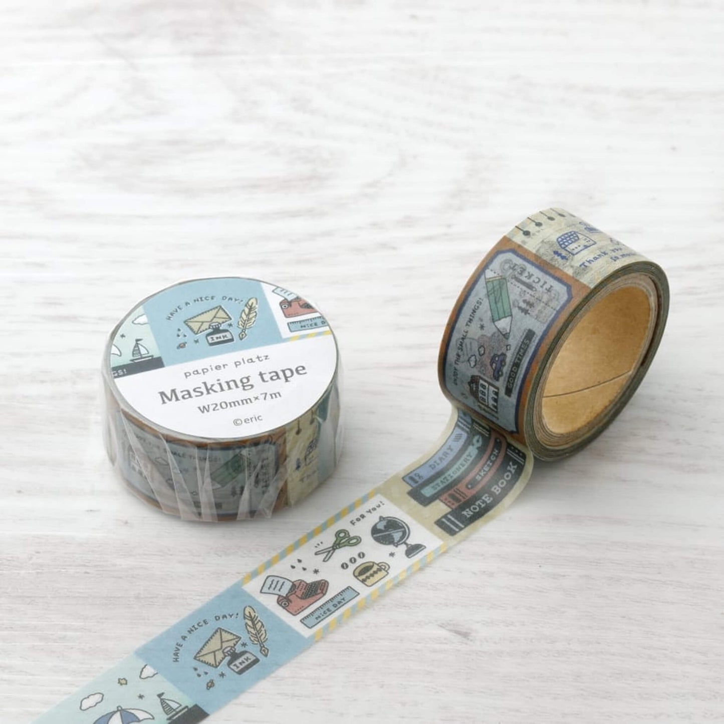 Papier Platz × Eric Washi Tape - Memories - Washi Tapes