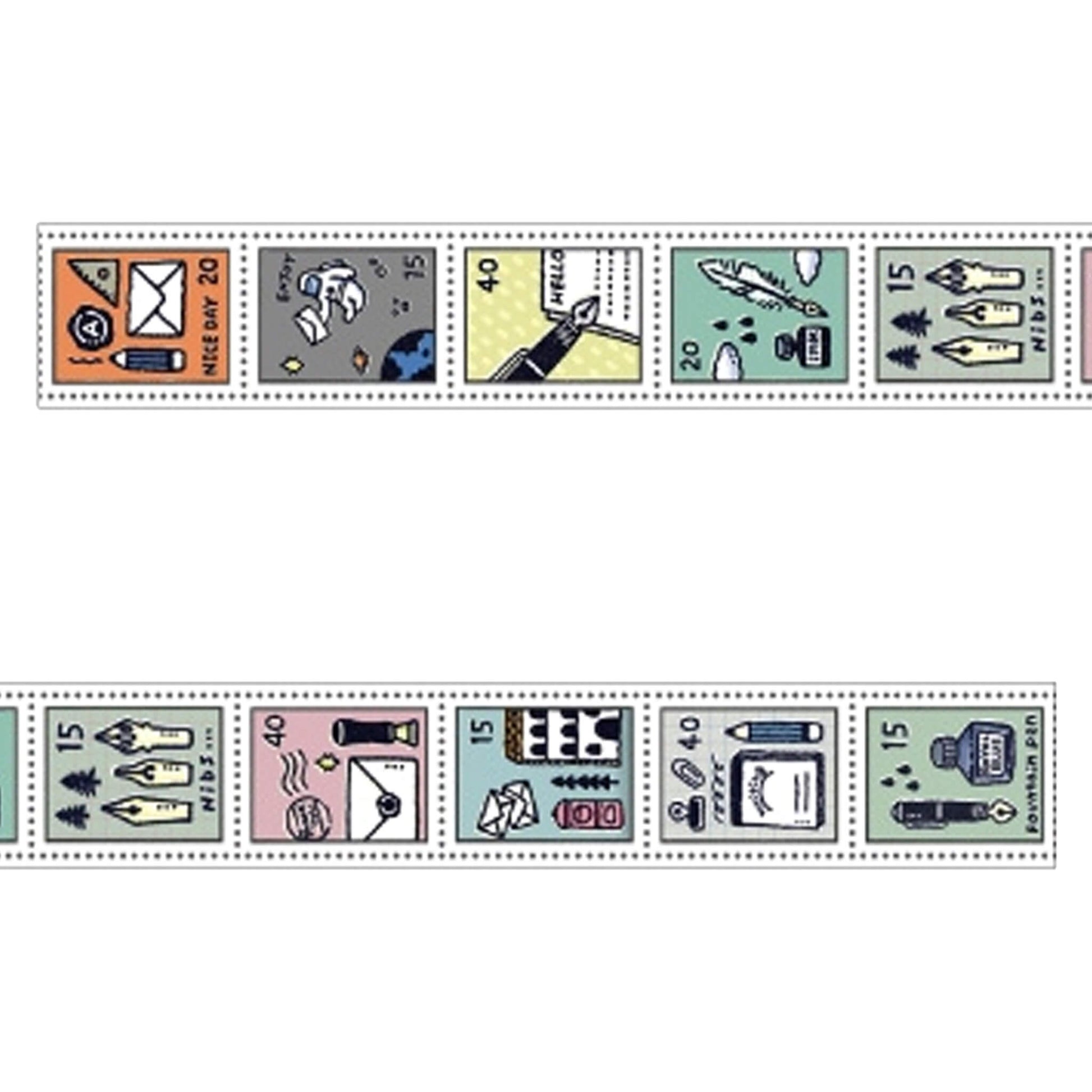 Papier Platz × Eric Washi Tape - Stamp - Washi Tapes