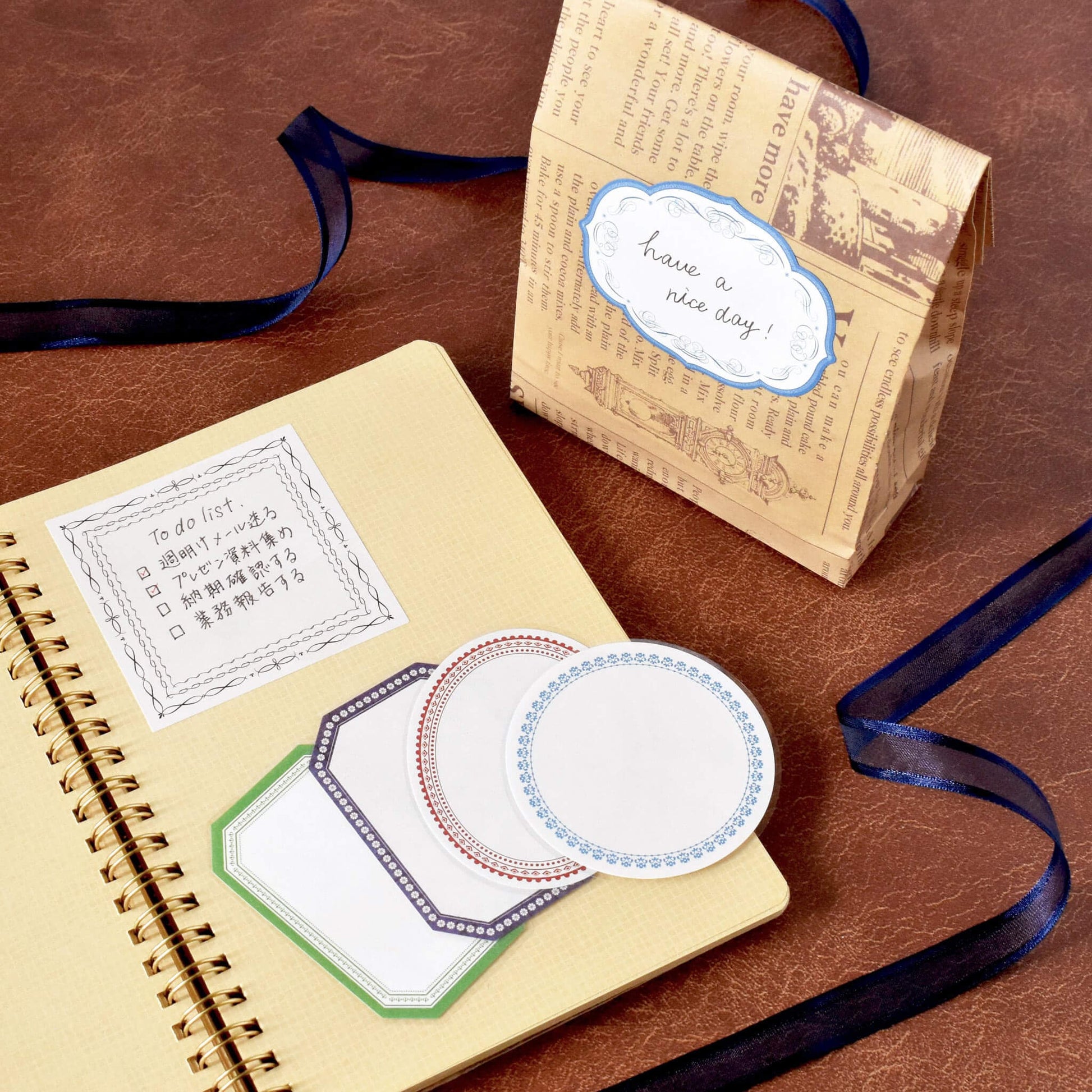 Papier Platz Flake Sticky Notes - Classic Frame - Sticky Notes