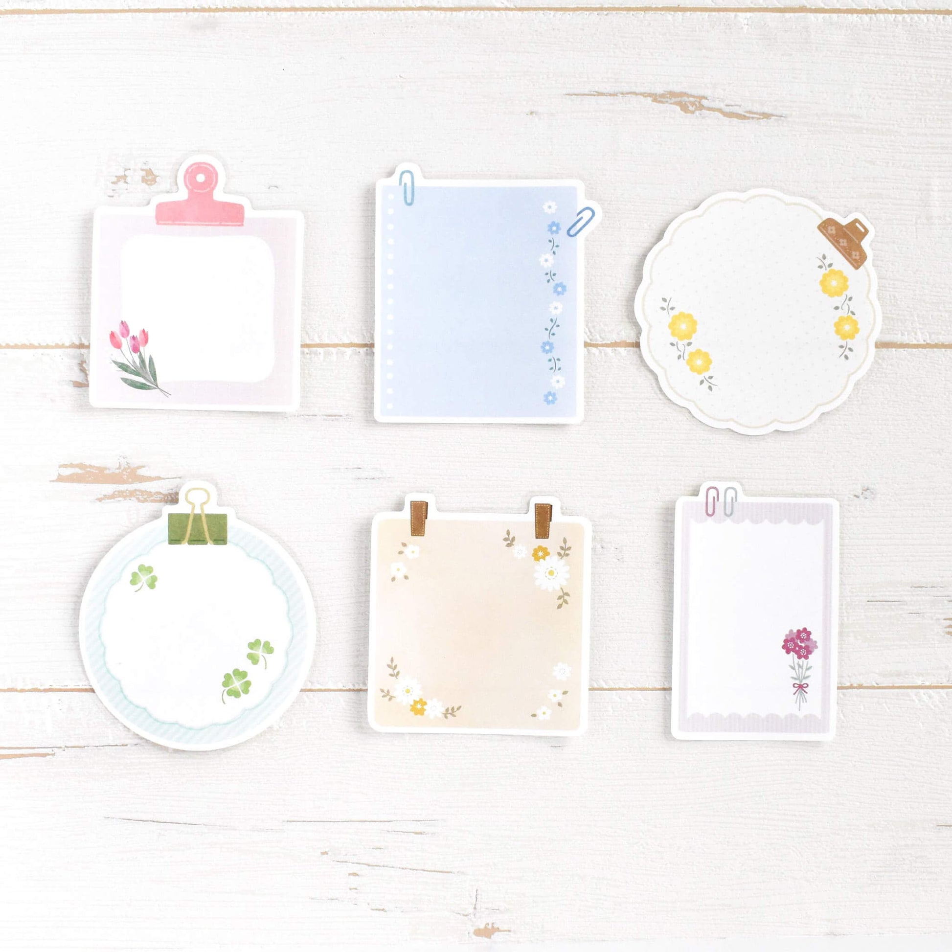 Papier Platz Flake Sticky Notes - Flower - Sticky Notes