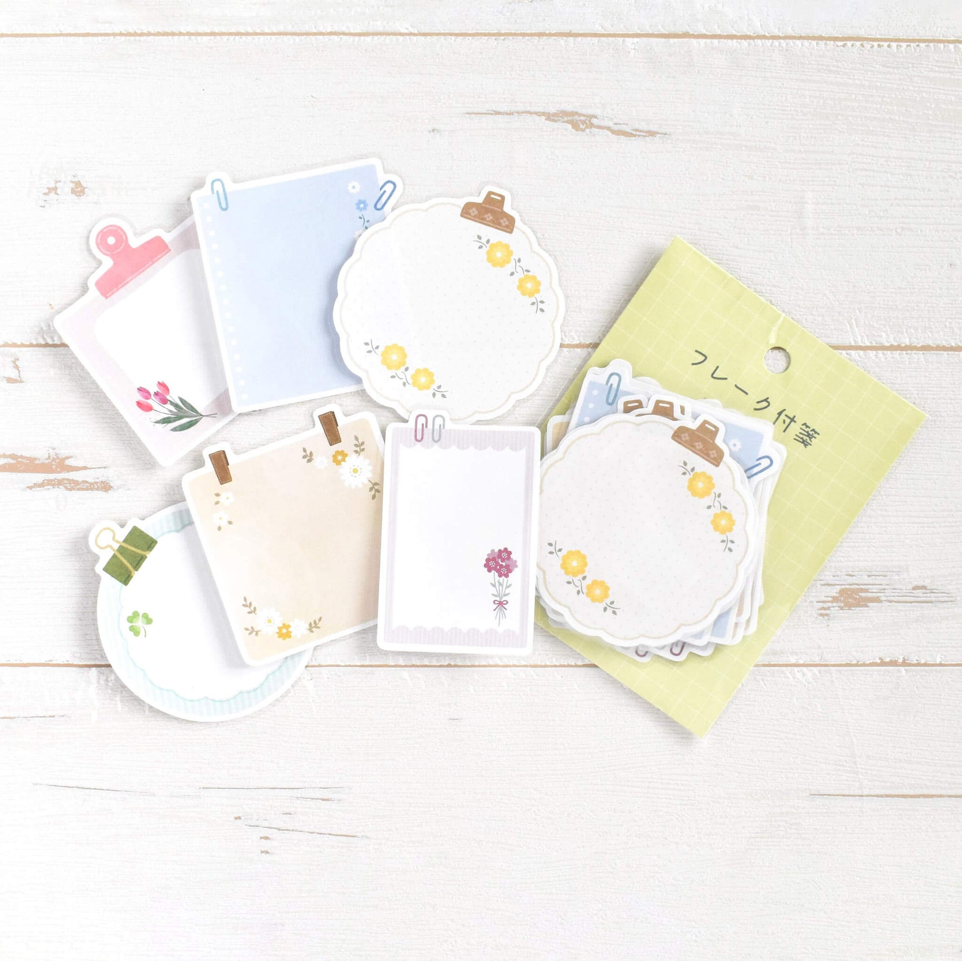 Papier Platz Flake Sticky Notes - Flower - Sticky Notes