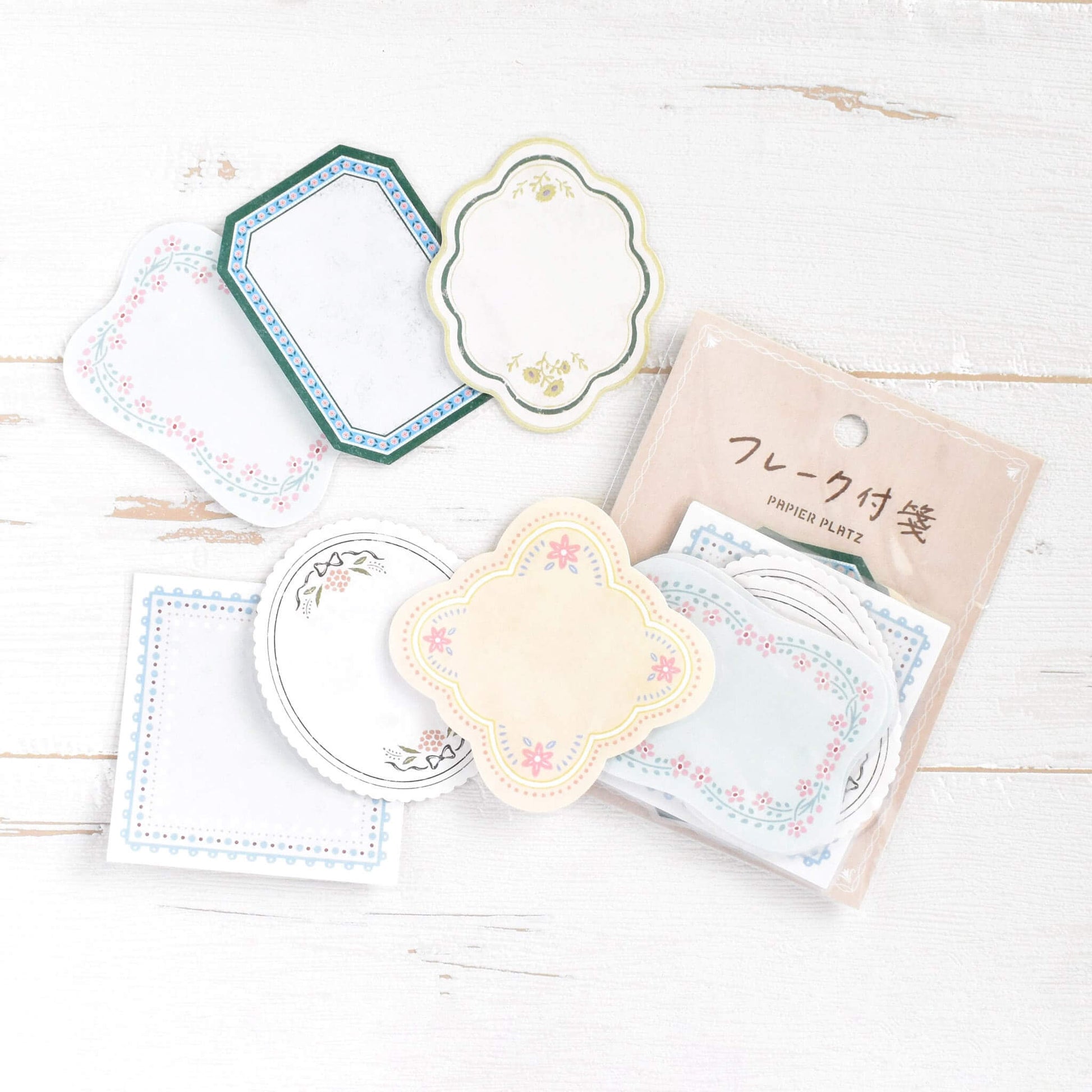 Papier Platz Flake Sticky Notes - Nostalgia Frame - Sticky Notes