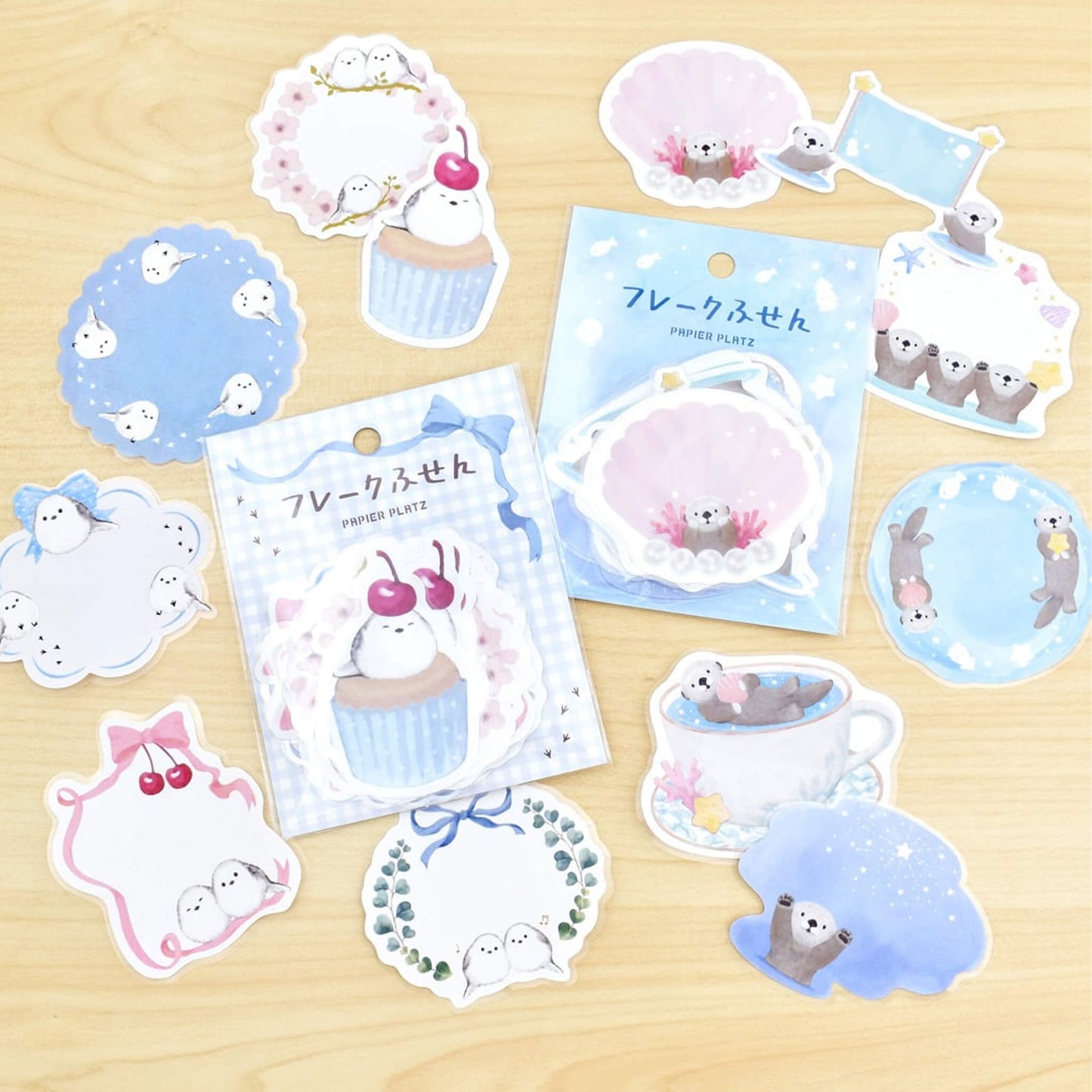 Papier Platz × MILINA Flake Sticky Notes - Love Shimaenaga - Sticky Notes