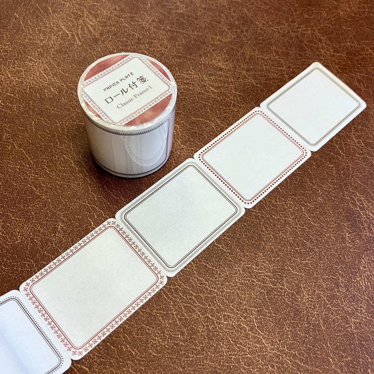 Papier Platz Roll Sticky Notes Classic Frame - Classic Frame 1 Red - Sticky Notes