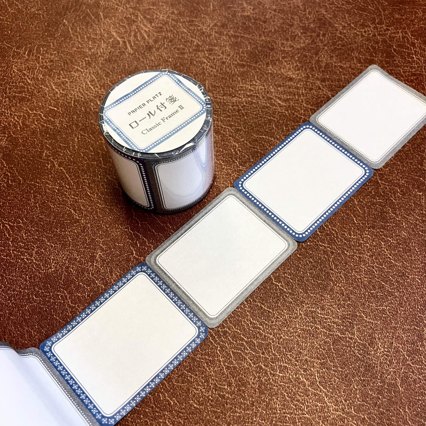 Papier Platz Roll Sticky Notes Classic Frame - Classic Frame 2 Blue - Sticky Notes