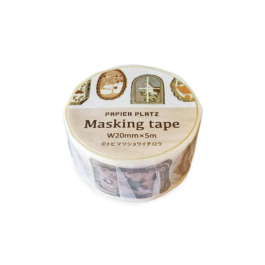 Papier Platz × Tobimatsu Shoichiro Gold Foil Washi Tape - Foil Frame - Washi Tapes