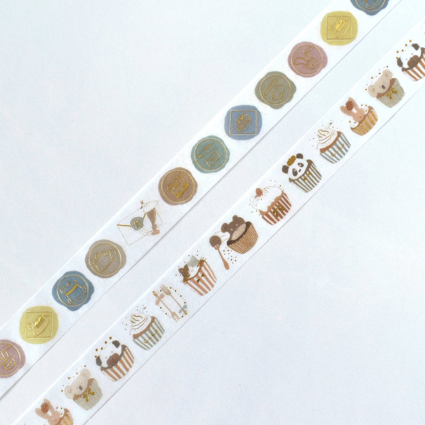 Papier Platz × Tobimatsu Shoichiro Gold Foil Washi Tape - Sparkling Wax Seals - Washi Tapes