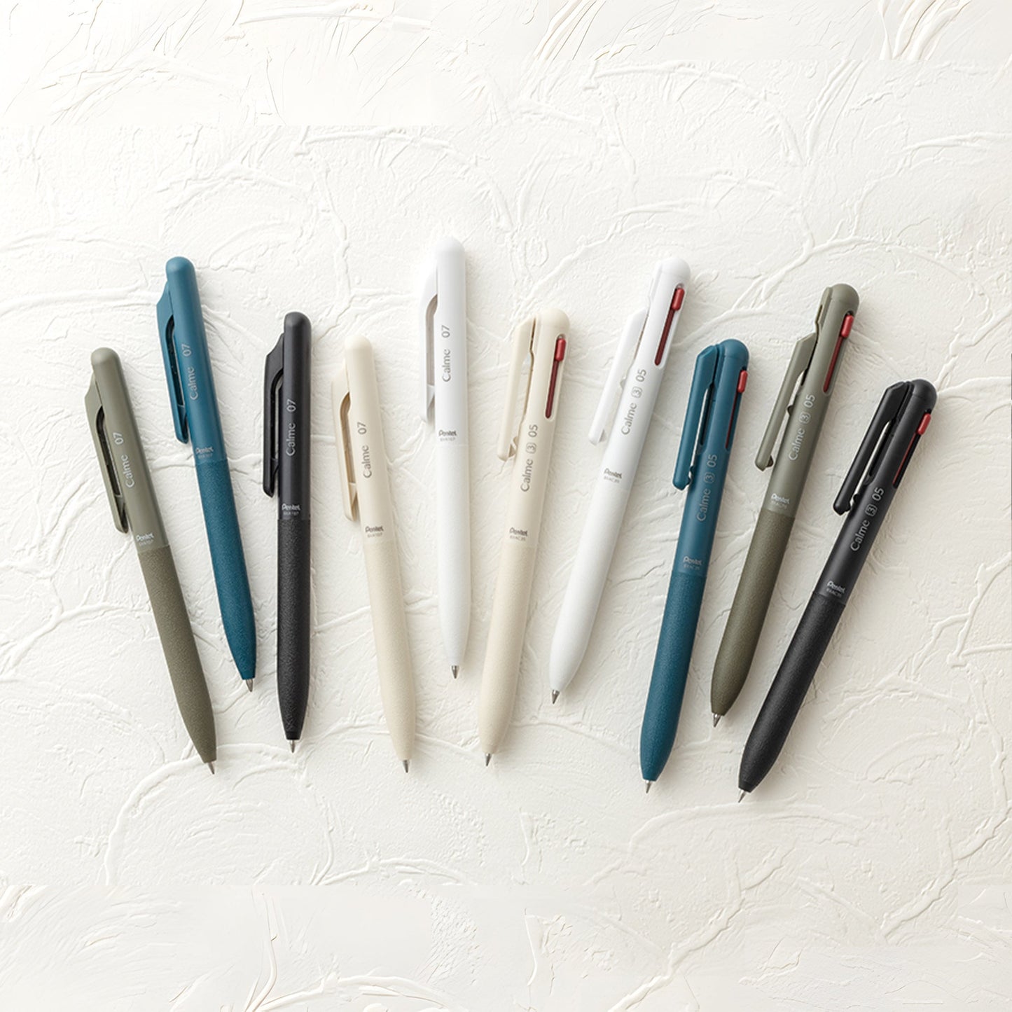 Pentel Calme Ballpoint Pen 0.5mm Black Ink - Beige - Ballpoint Pens