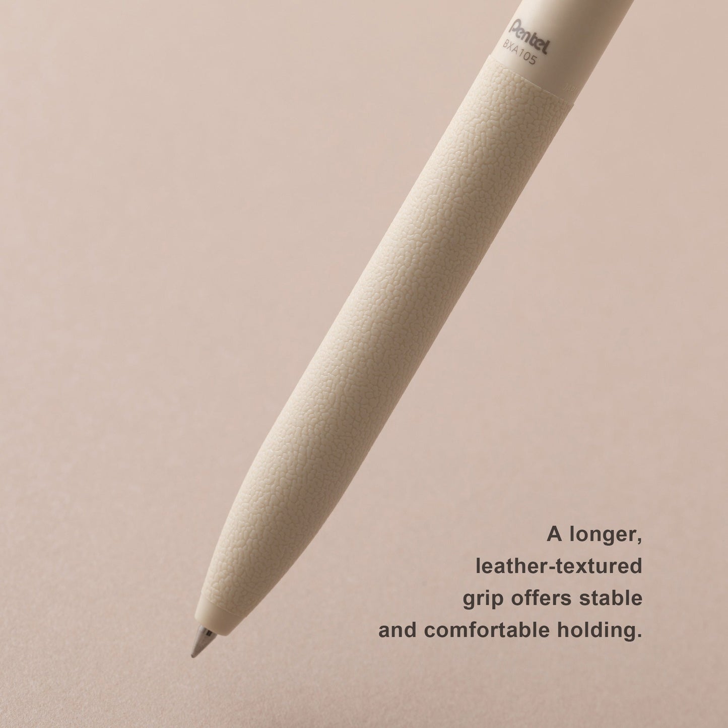 Pentel Calme Ballpoint Pen 0.5mm Black Ink - Beige - Ballpoint Pens