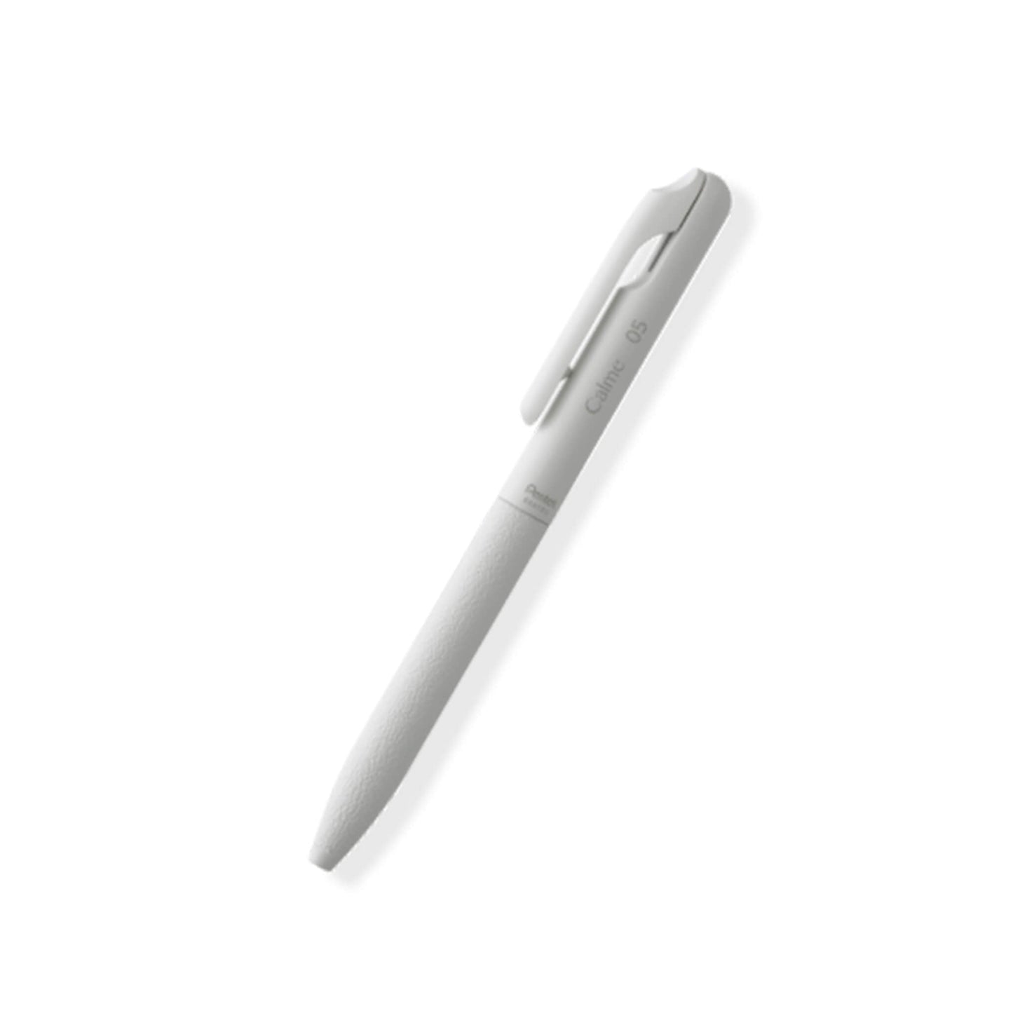 Pentel Calme Ballpoint Pen 0.5mm Black Ink - Grayish White - Ballpoint Pens
