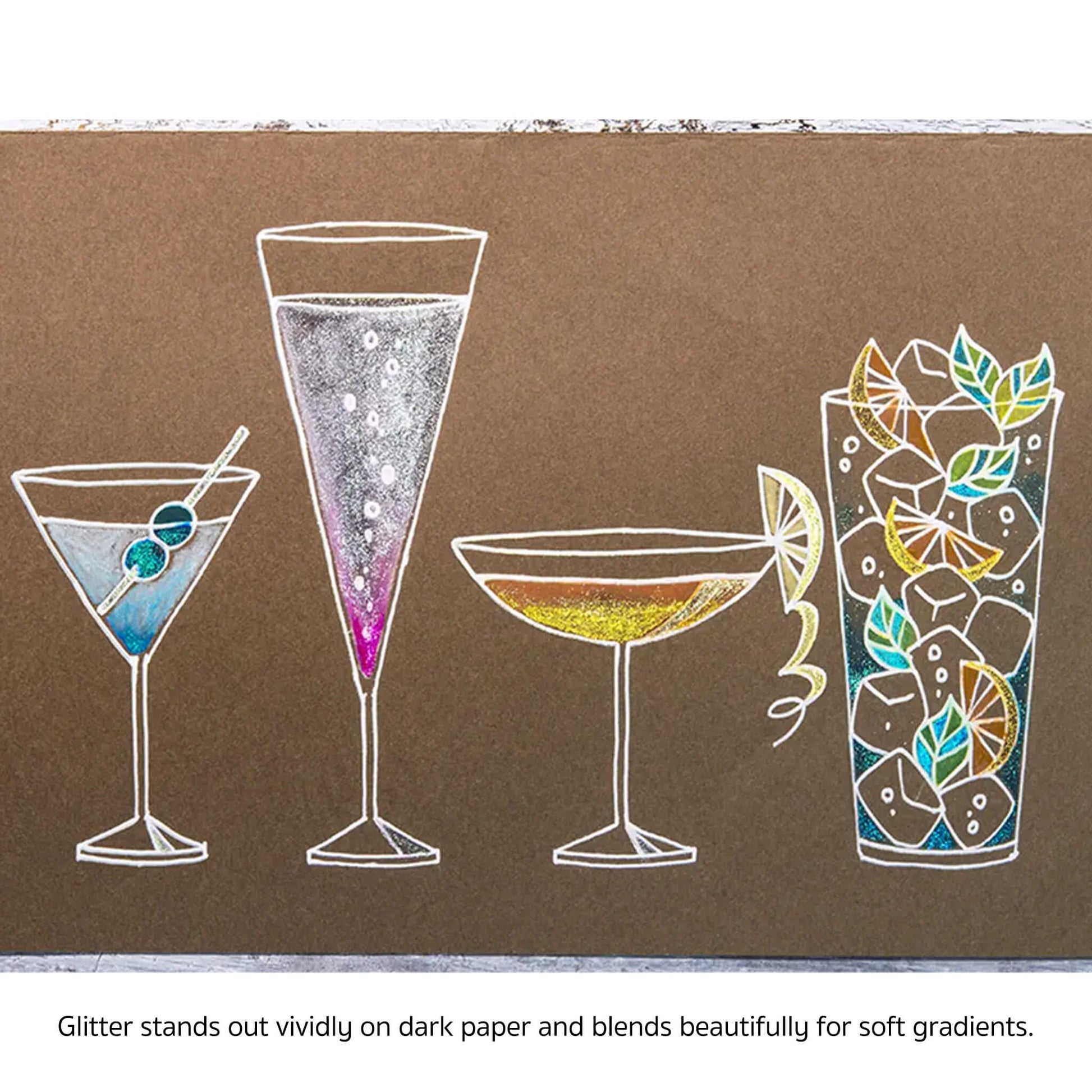 Pentel Dual Metallic Brush - Set of 8 - Brush Pens