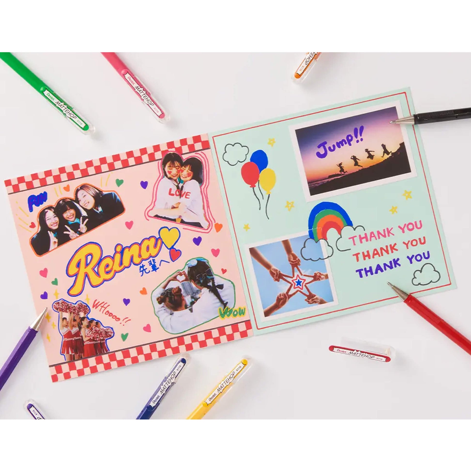 Pentel Mattehop Gel Roller Pen 21 - Color Complete Box Set - Gel & Rollerball Pens