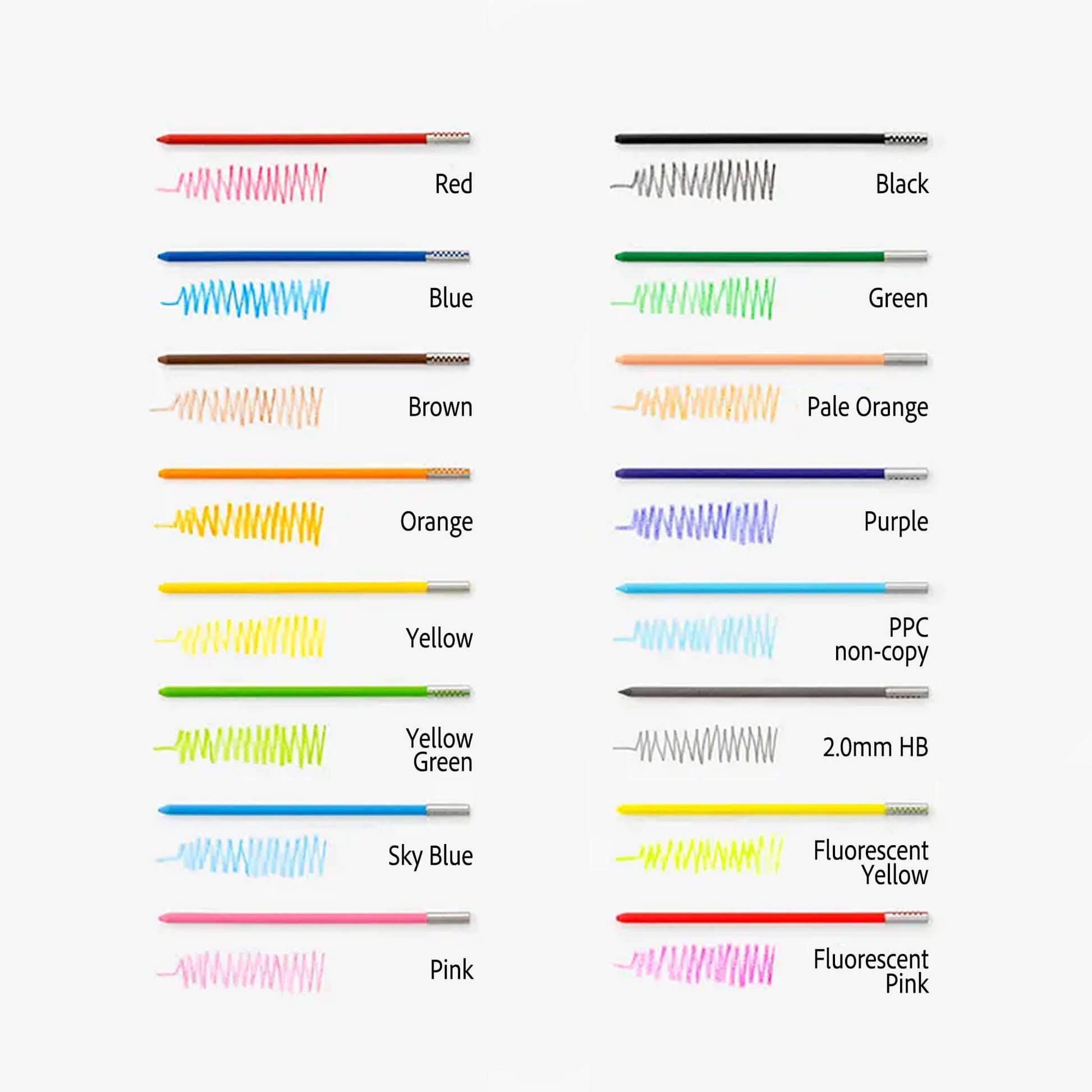 Pentel Multi 8 Colored Pencil Replacement Refill - Black - Pencil Leads