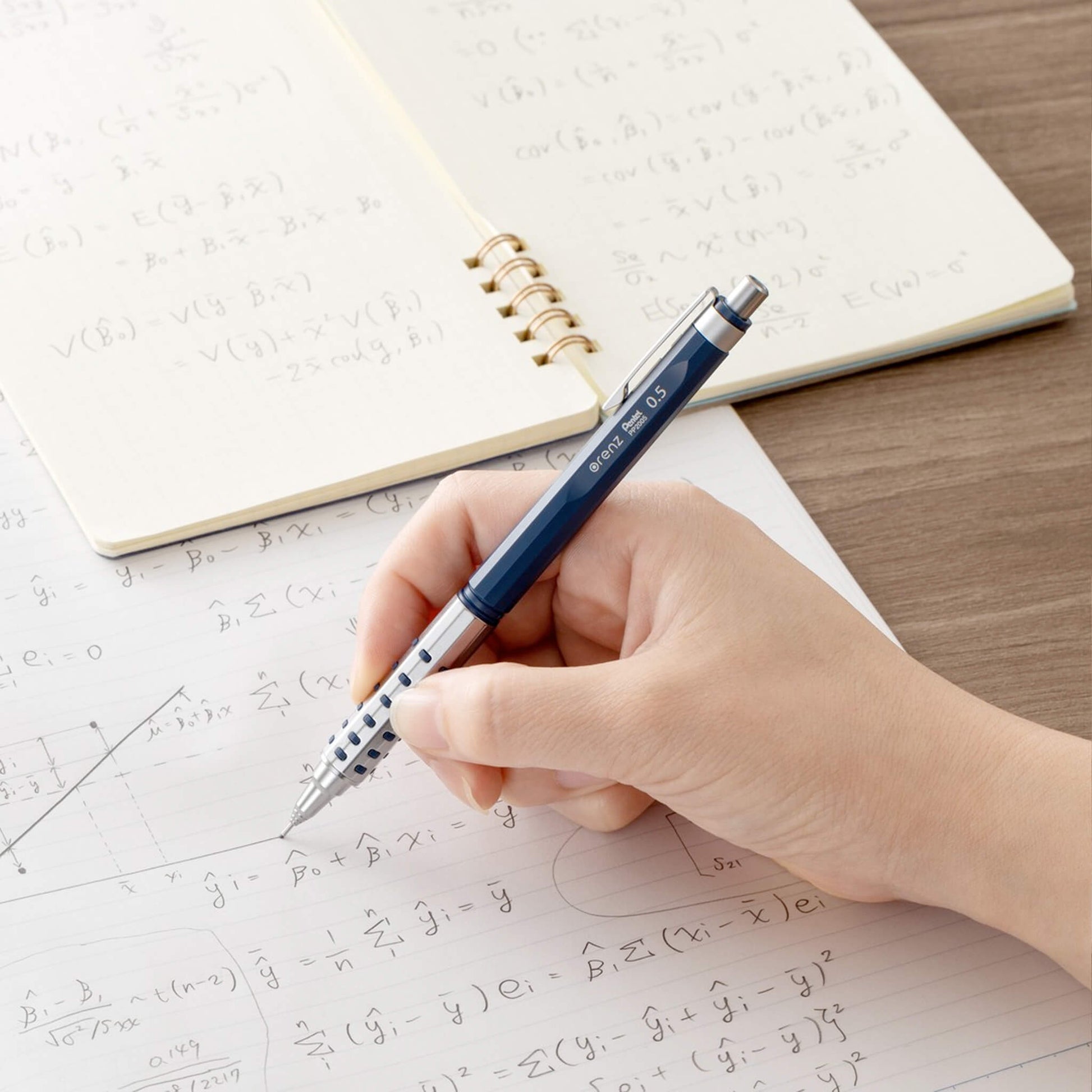 Pentel Orenz AT Dual Grip Mechanical Pencil 0.5mm - Dark Blue - Mechanical Pencils