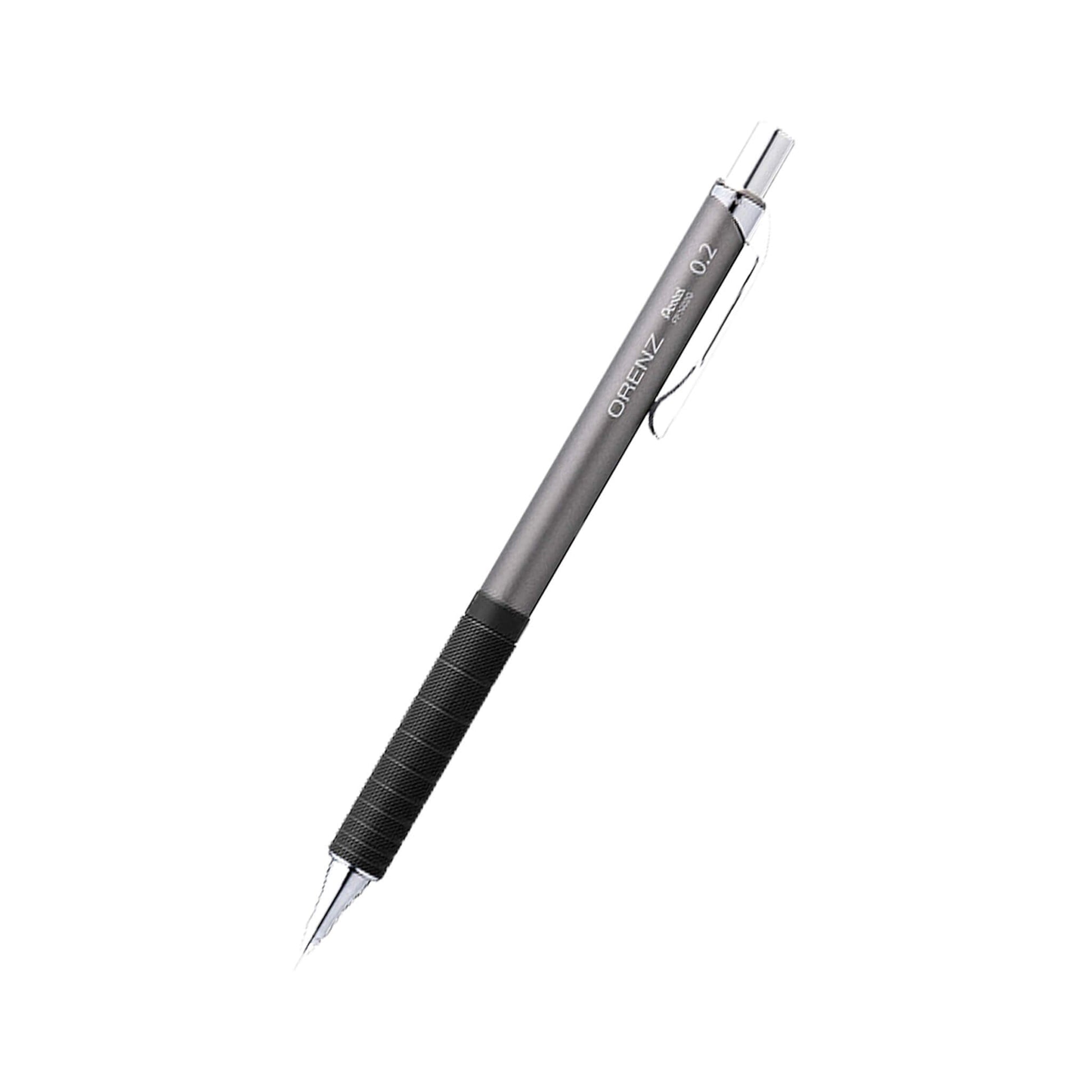 Pentel Orenz Mechanical Pencil Metal Grip Type 0.2mm - Gunmetal - Mechanical Pencils