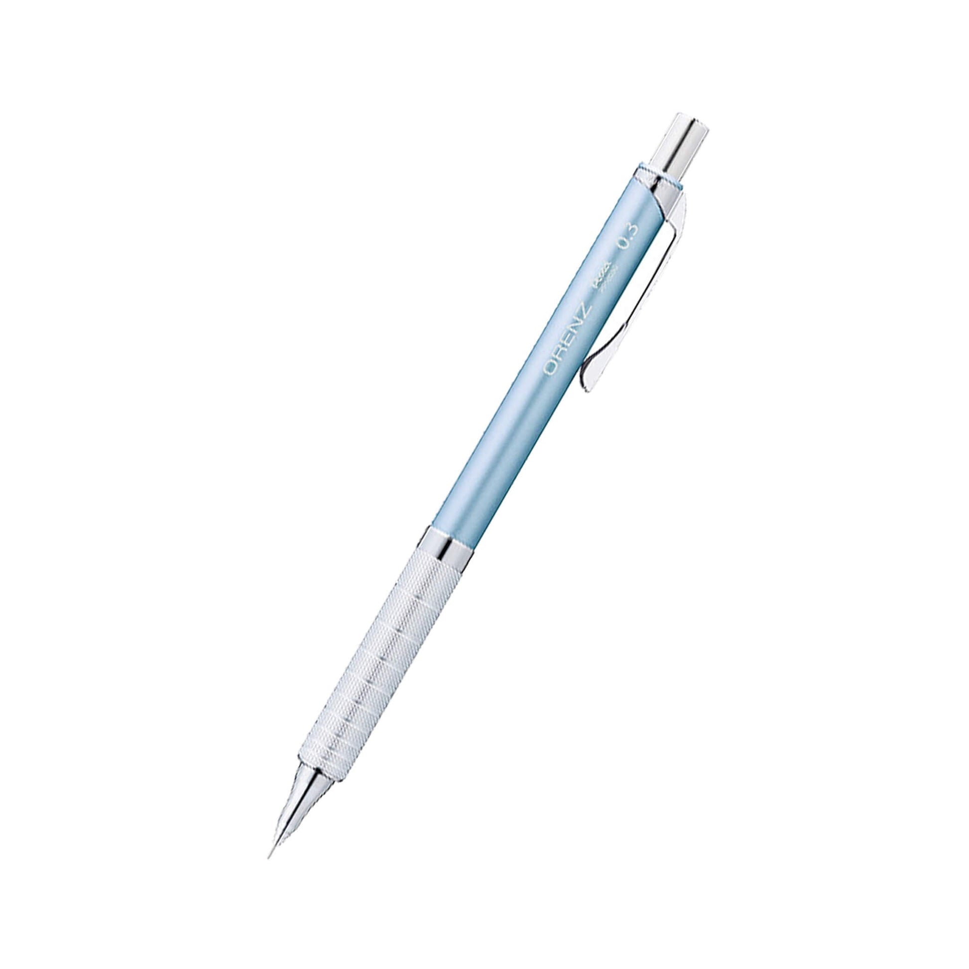 Pentel Orenz Mechanical Pencil Metal Grip Type 0.3mm - Light Blue - Mechanical Pencils