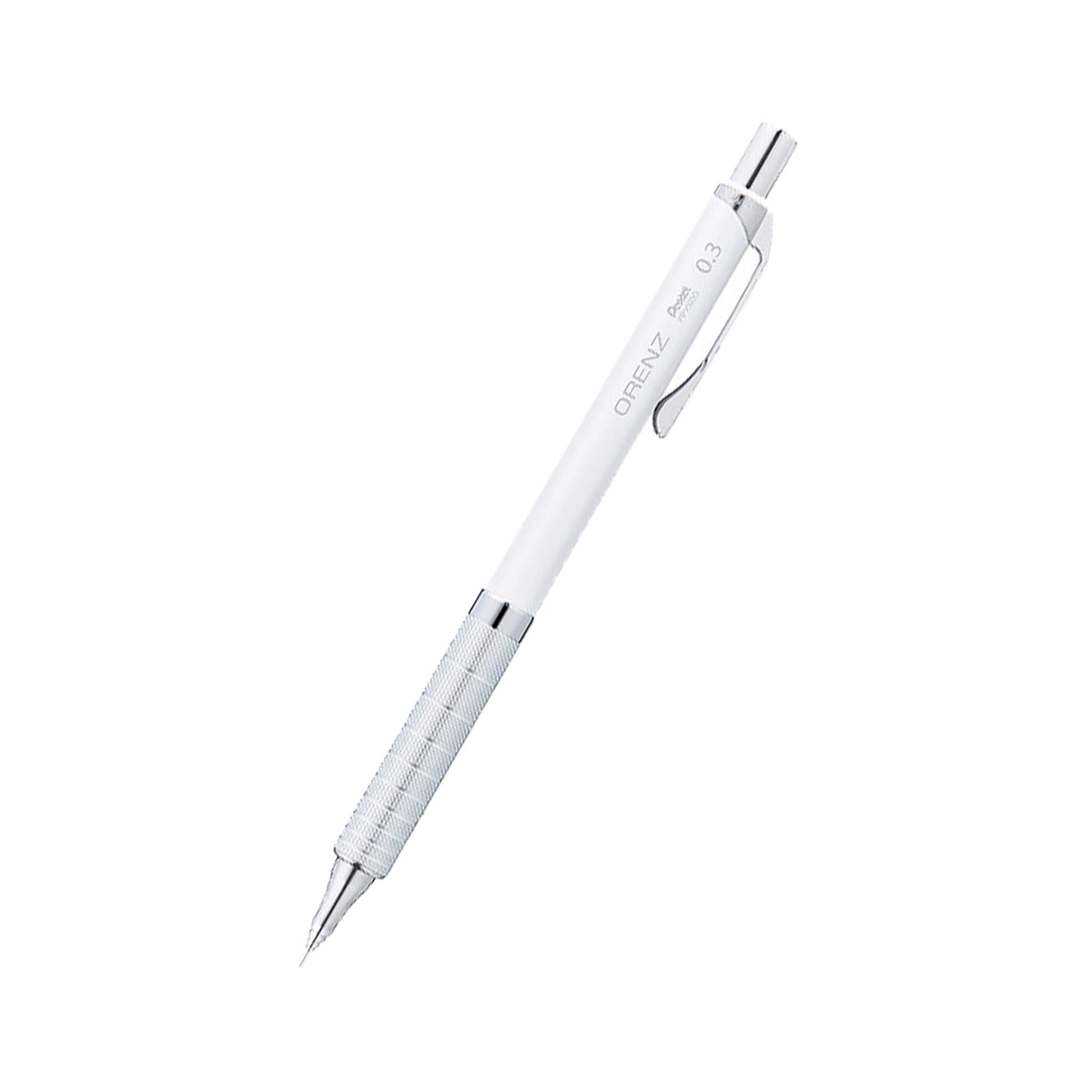 Pentel Orenz Mechanical Pencil Metal Grip Type 0.3mm - White - Mechanical Pencils
