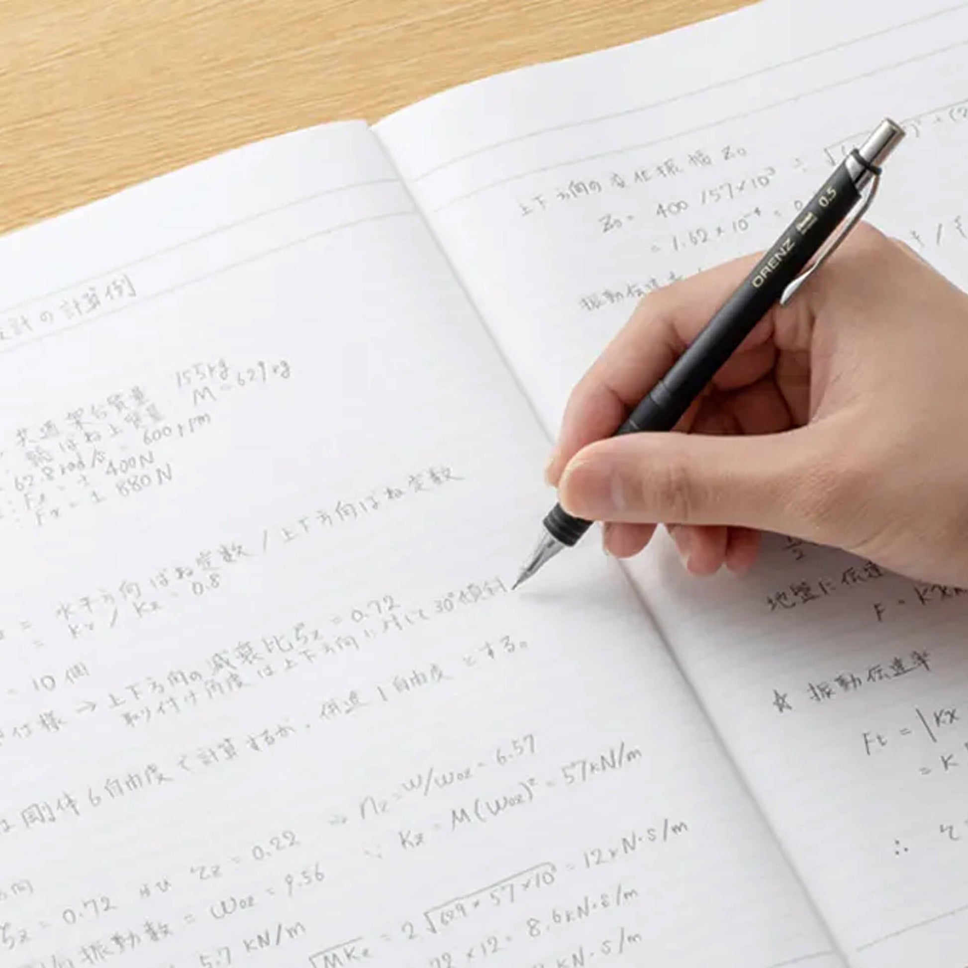 Pentel Orenz Mechanical Pencil Metal Grip Type 0.5mm - Black - Mechanical Pencils