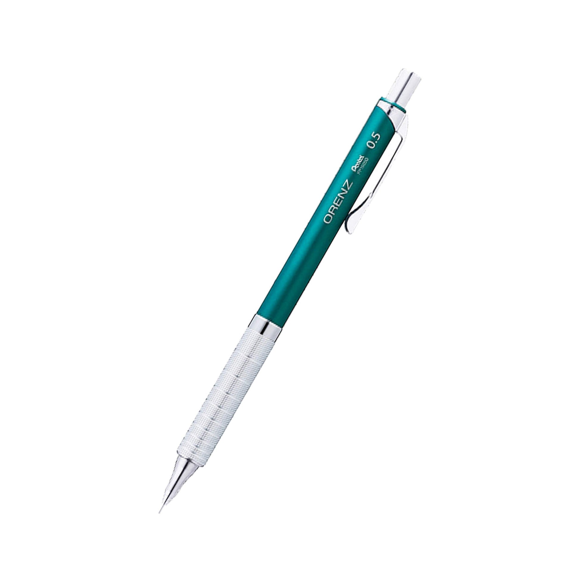 Pentel Orenz Mechanical Pencil Metal Grip Type 0.5mm - Turquoise Blue - Mechanical Pencils