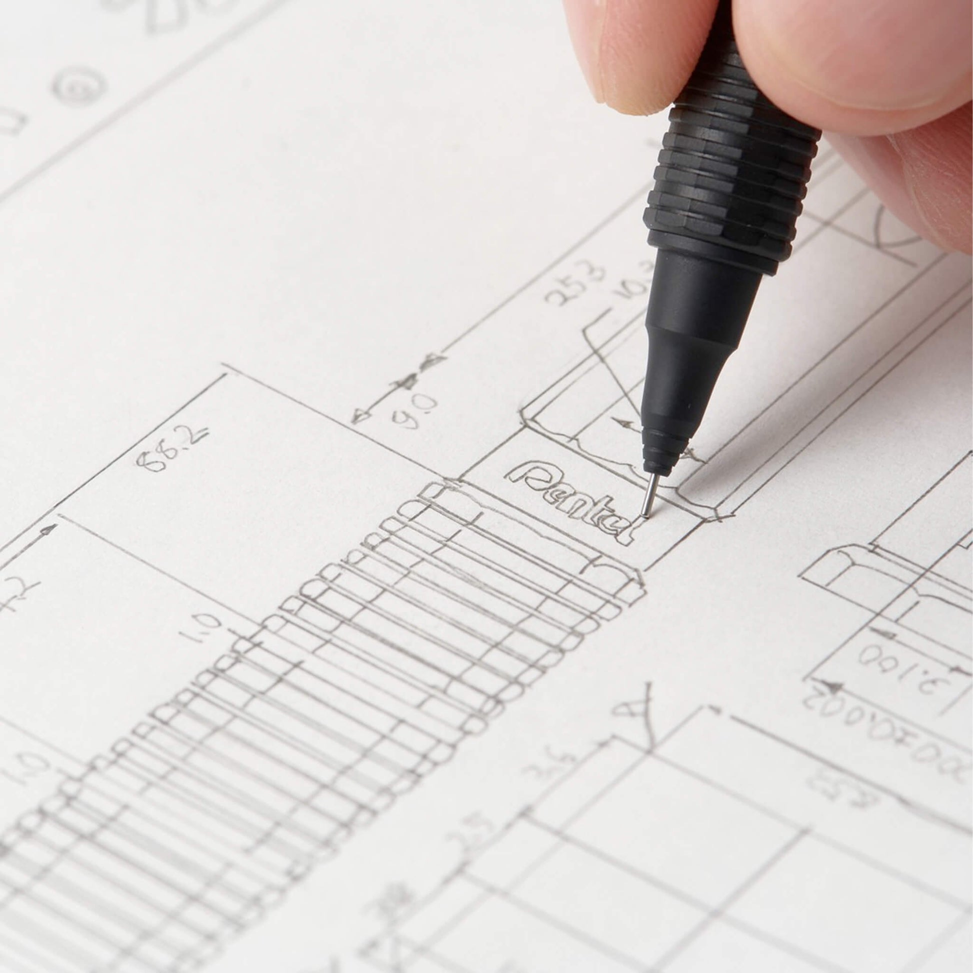 Pentel Orenz Nero Mechanical Pencil - 0.2mm - Mechanical Pencils