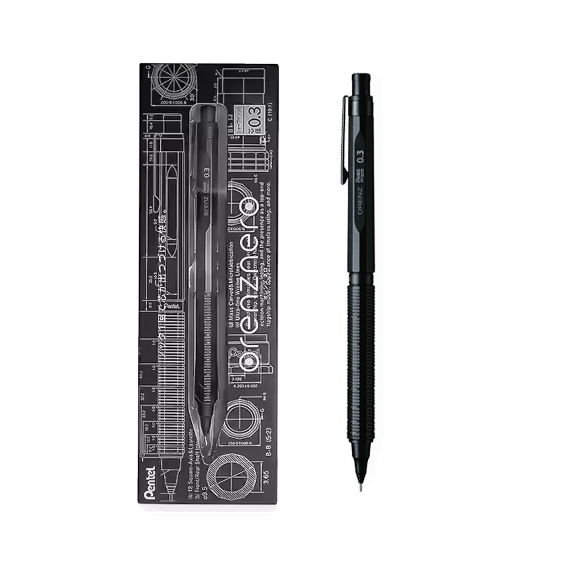 Pentel Orenz Nero Mechanical Pencil - 0.3mm - Mechanical Pencils