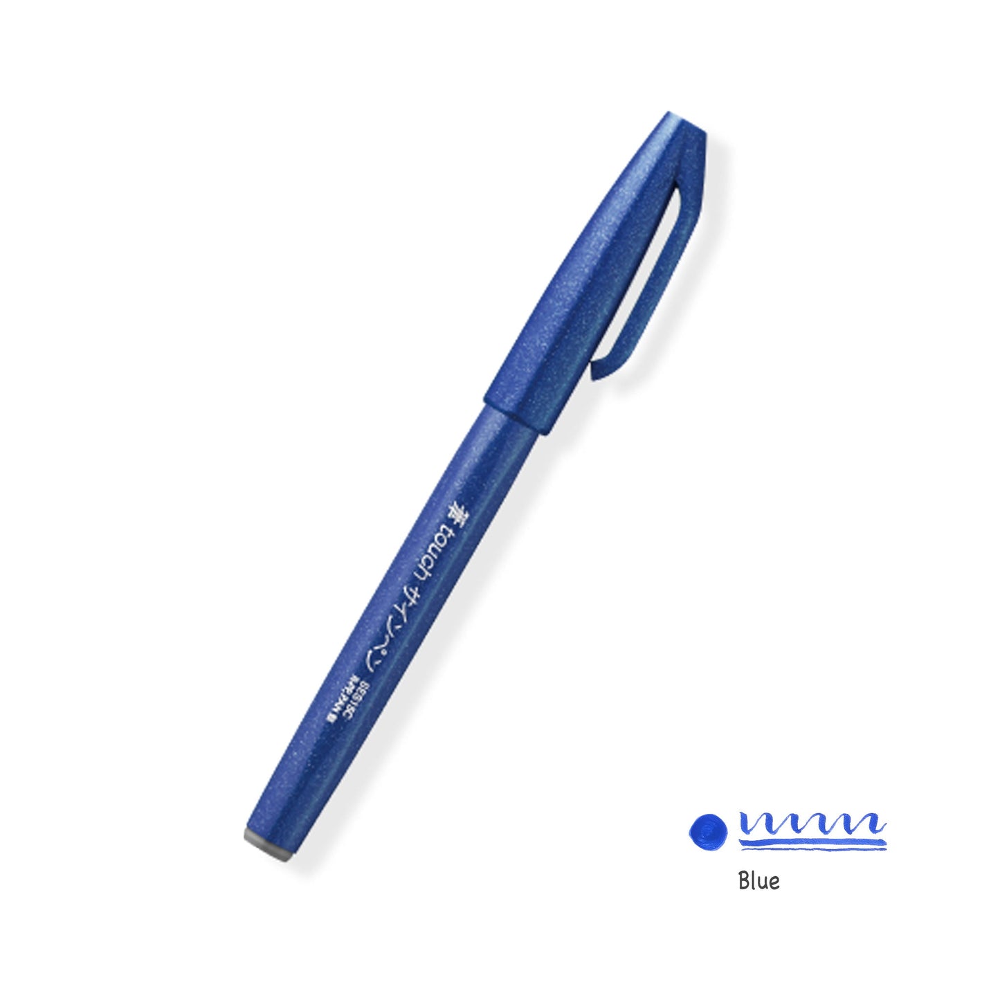 Pentel Fude Touch Brush Sign Pen (All 30 Colors) - Brush Pens - Blue -