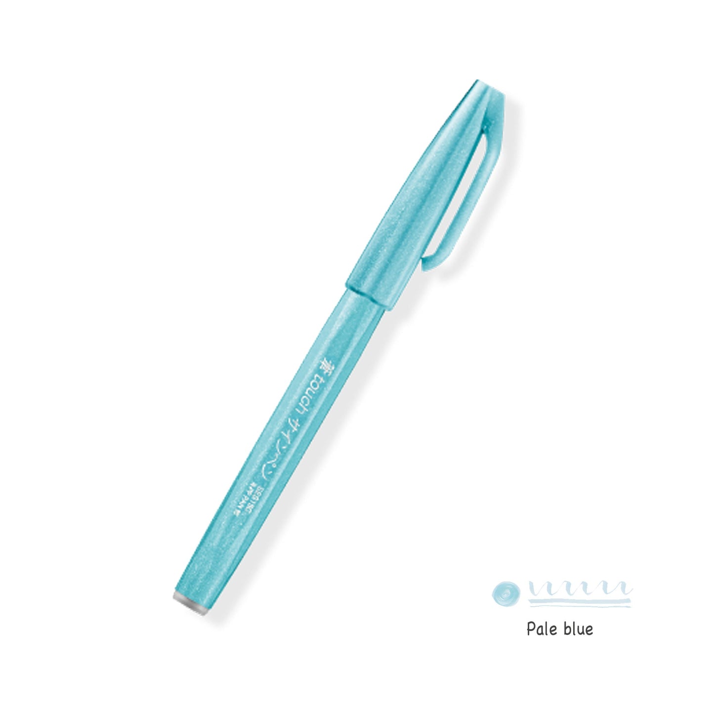 Pentel Fude Touch Brush Sign Pen (All 30 Colors) - Brush Pens - Pale Blue -