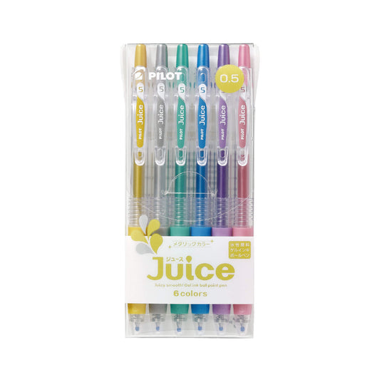 Pilot Juice Gel Pen Metallic Color 6 - color set 0.5mm - Gel & Rollerball Pens