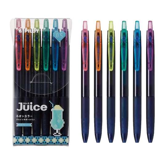 Pilot Juice Gel Pen Neon Color 0.5mm - 6 - Color Set - Gel & Rollerball Pens