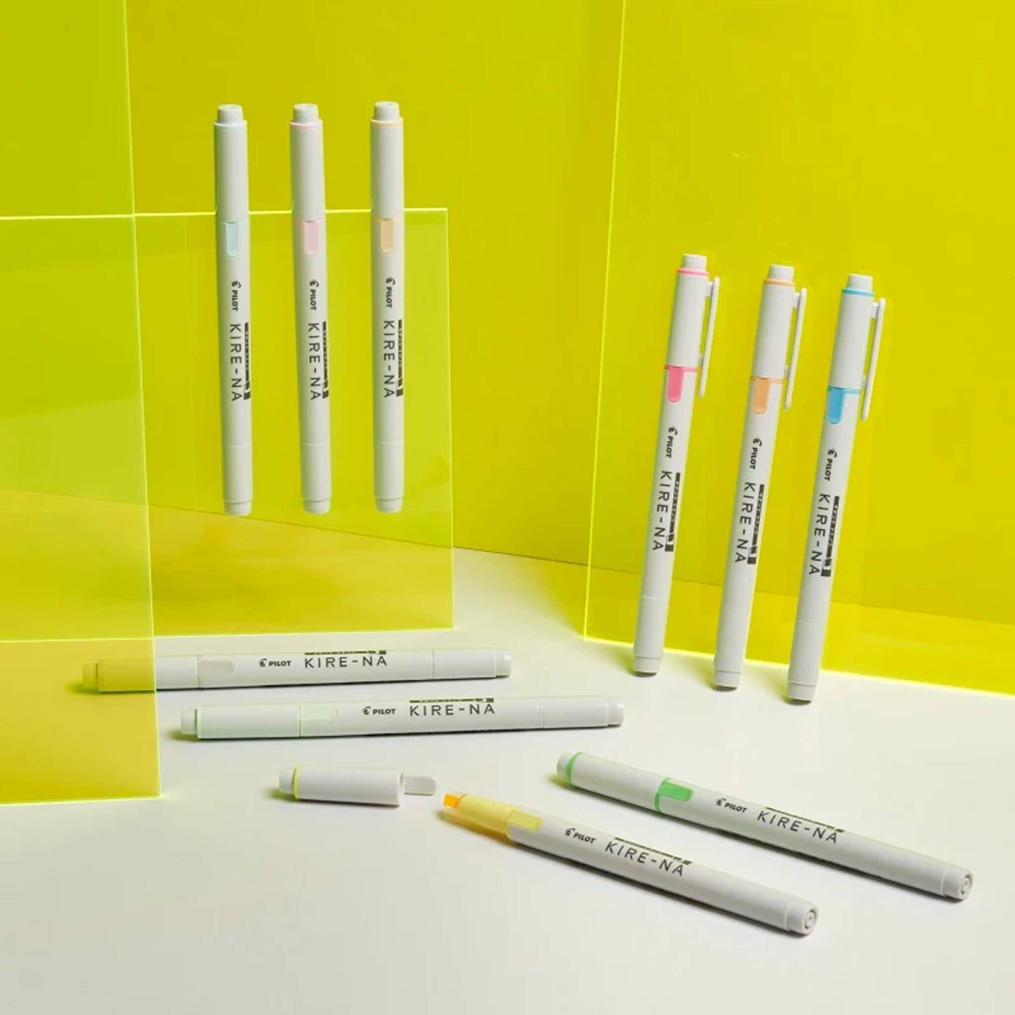 Pilot KIRE - NA Highlighter Basic Colors - 5 - Color Set - Highlighters
