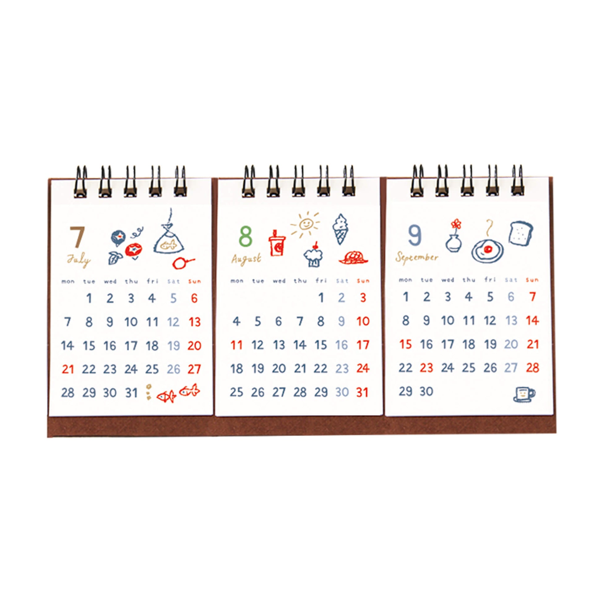 Ryu - Ryu 2025 3 - Month Desk Calendar Illustration - Calendars