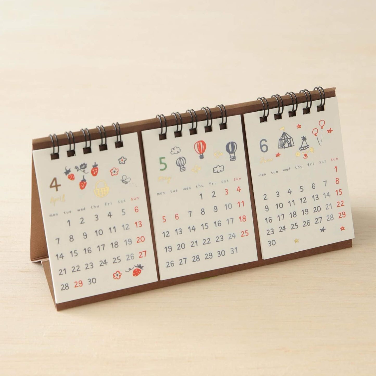 Ryu - Ryu 2025 3 - Month Desk Calendar Illustration - Calendars