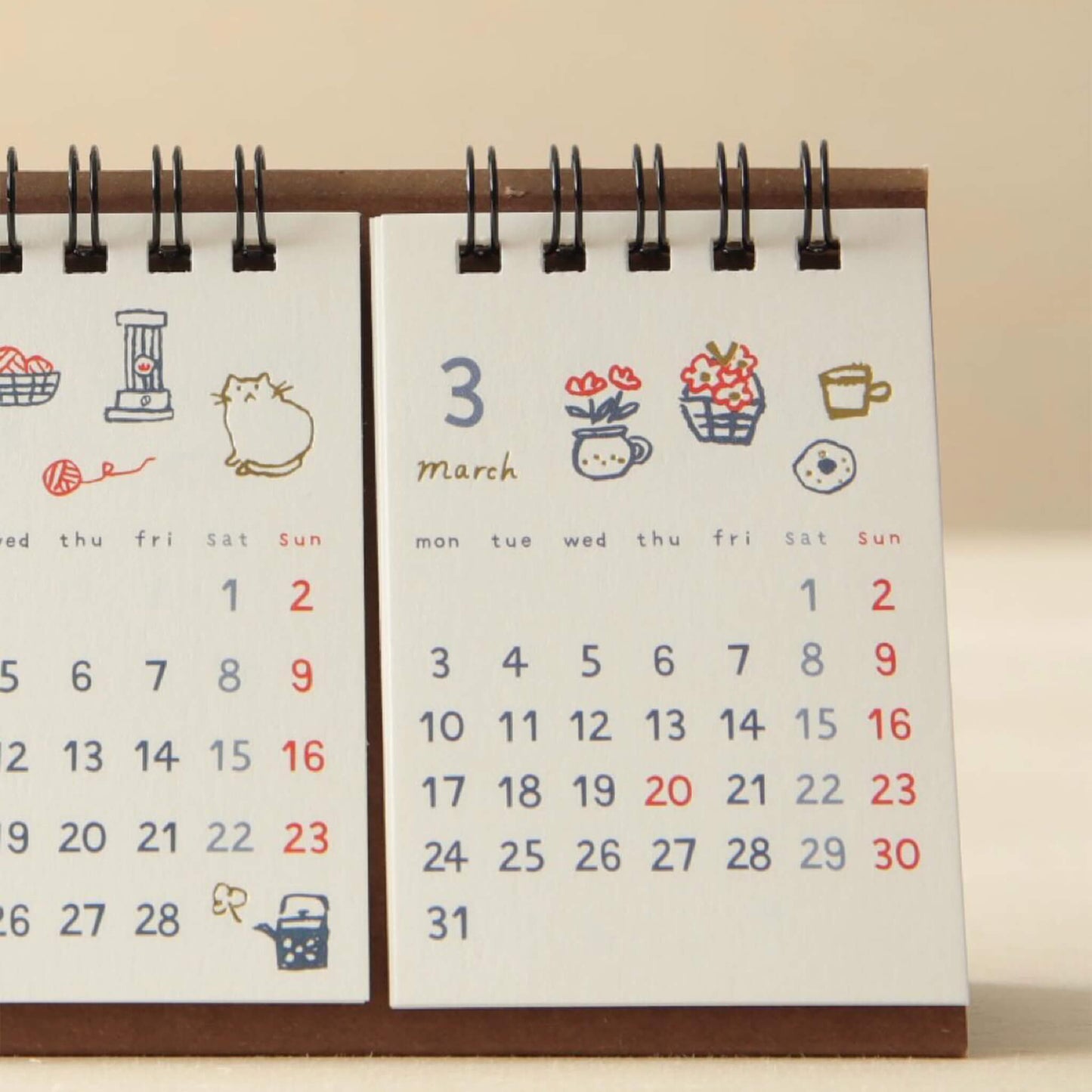 Ryu - Ryu 2025 3 - Month Desk Calendar Illustration - Calendars