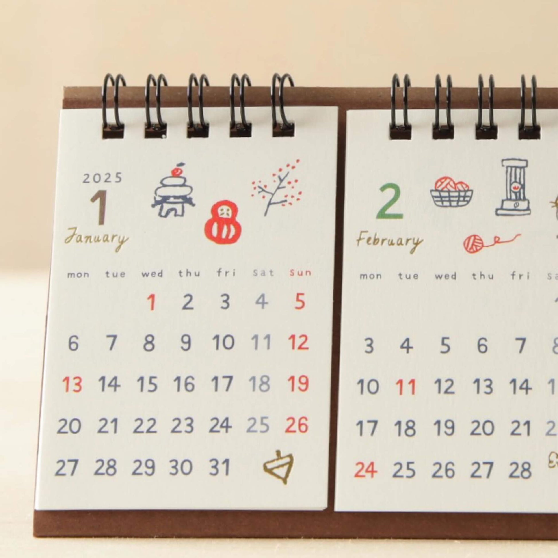 Ryu - Ryu 2025 3 - Month Desk Calendar Illustration - Calendars