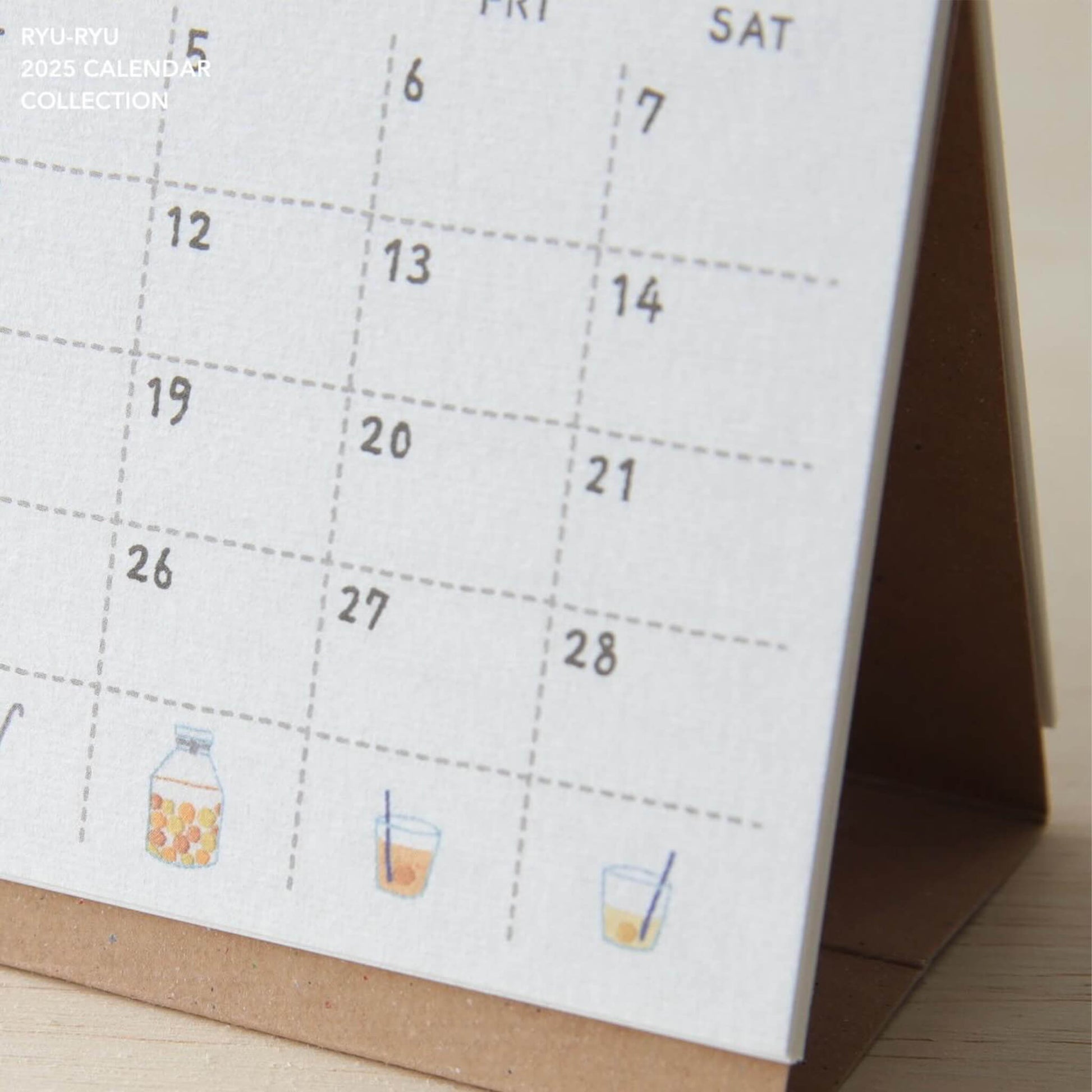 Ryu - Ryu 2025 Embroidery Desk Calendar - Calendars