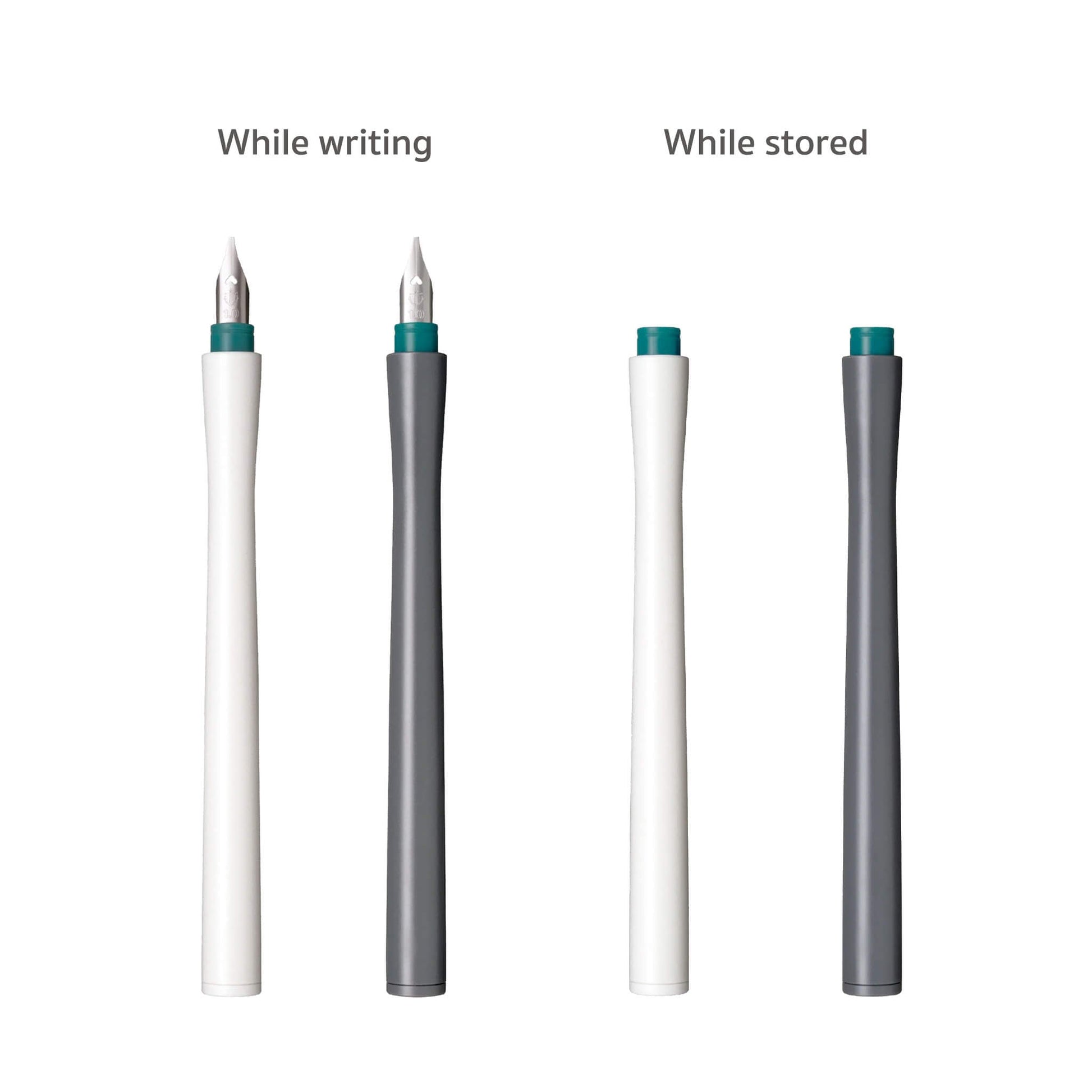 Sailor Hocoro Dip Pen with Fountain Pen Nib - 1.0mm Nib - White - Dip Pens