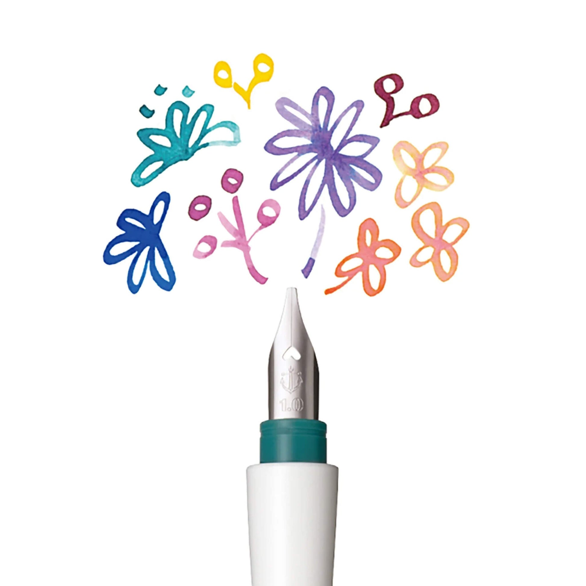 Sailor Hocoro Dip Pen with Fountain Pen Nib - 1.0mm Nib - White - Dip Pens