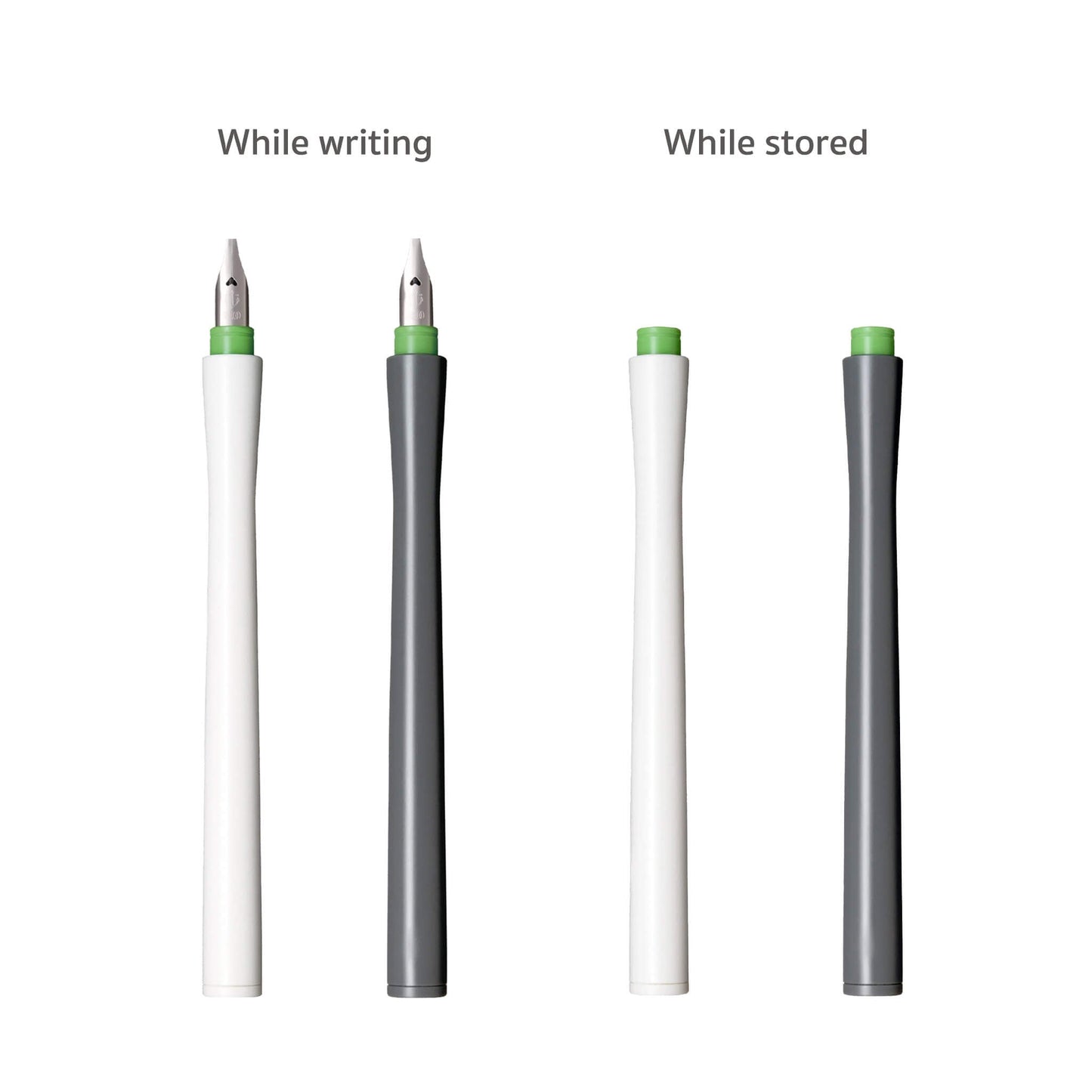 Sailor Hocoro Dip Pen with Fountain Pen Nib - 2.0mm Nib - White - Dip Pens