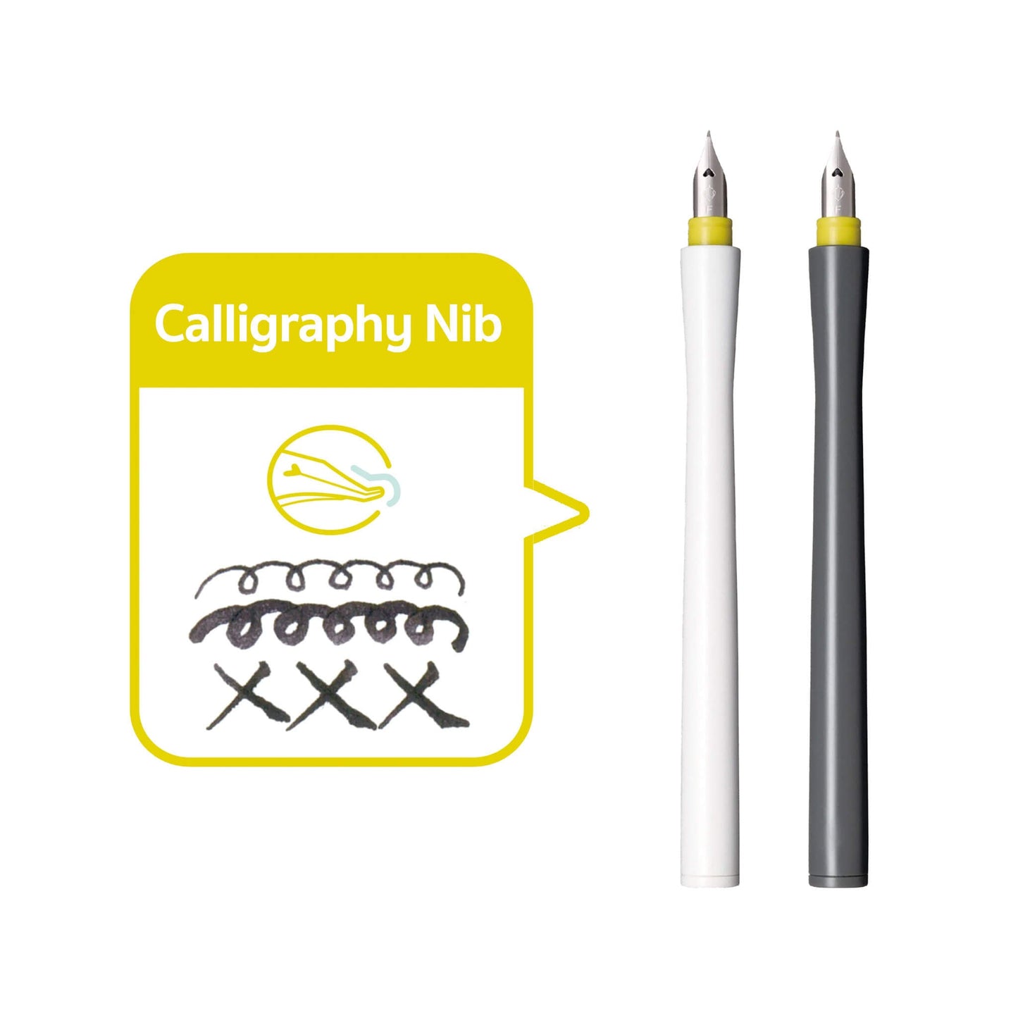 Sailor Hocoro Dip Pen with Fountain Pen Nib - Calligraphy Nib - White - Dip Pens