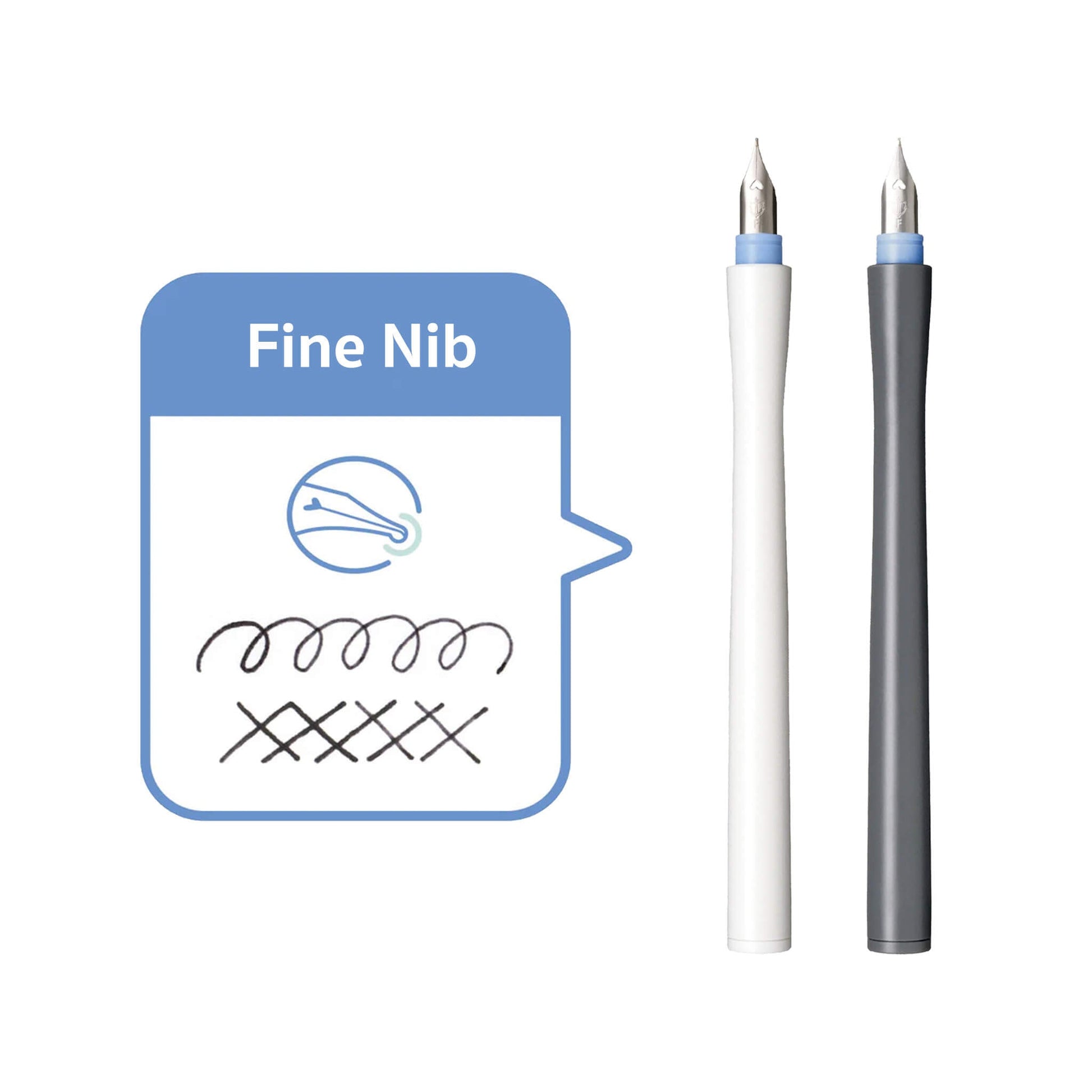 Sailor Hocoro Dip Pen with Fountain Pen Nib - Fine Nib - White - Dip Pens