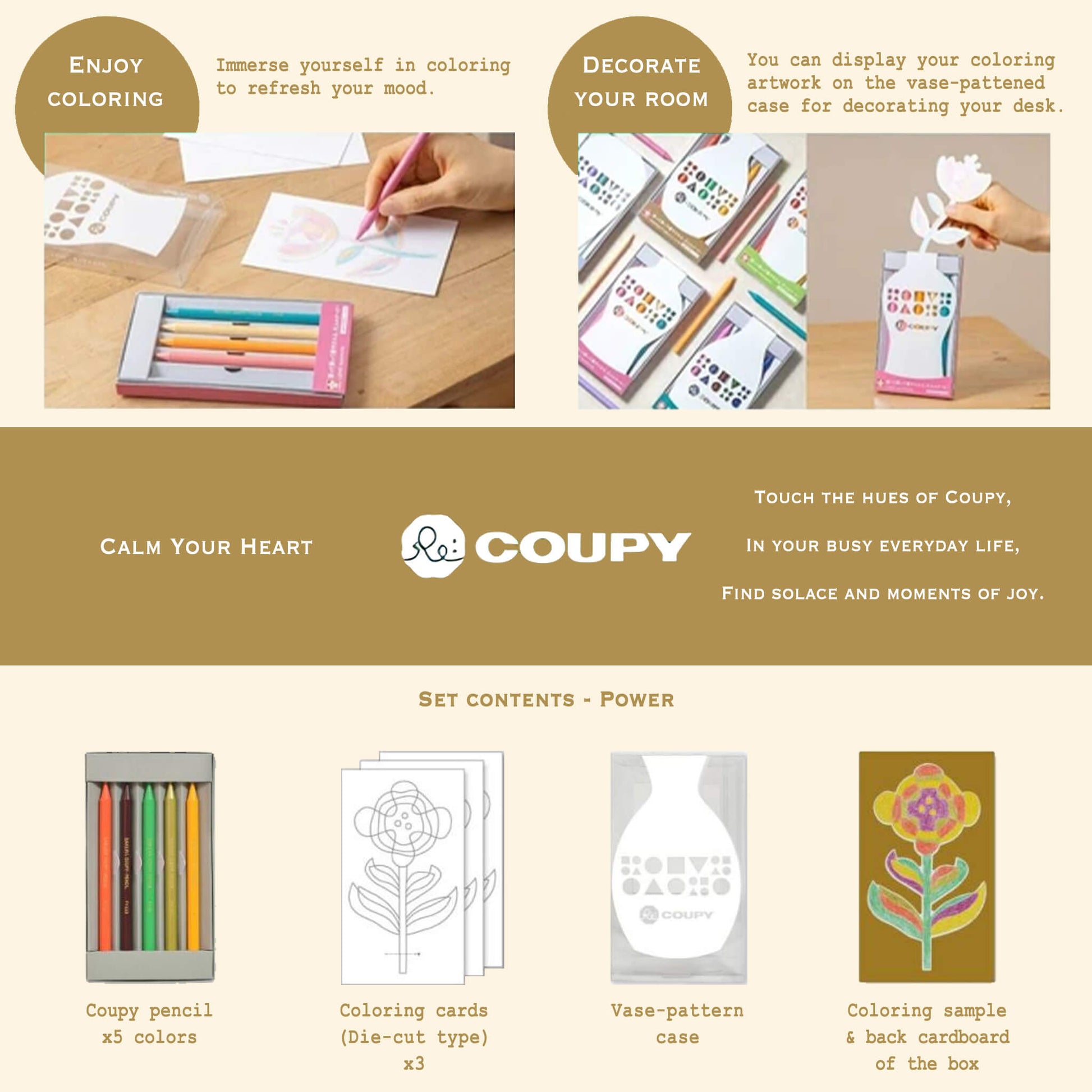 Sakura Re:COUPY Colored Pencil 5 - Color Set - Originality - Colored Pencils