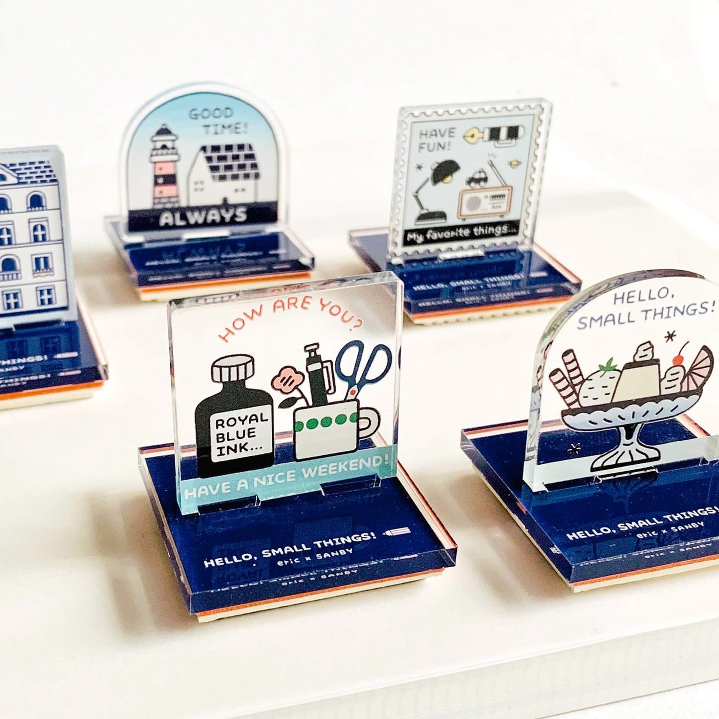 SANBY × Eric Small Things Acrylic Stand Stamp - Ink - Rubber Stamps