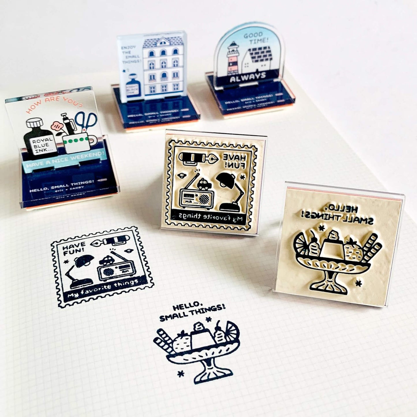 SANBY × Eric Small Things Acrylic Stand Stamp - Ink - Rubber Stamps
