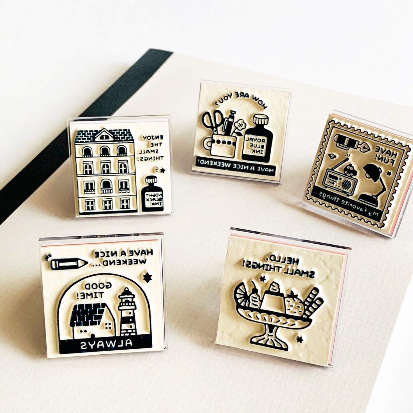 SANBY × Eric Small Things Acrylic Stand Stamp - Ink - Rubber Stamps