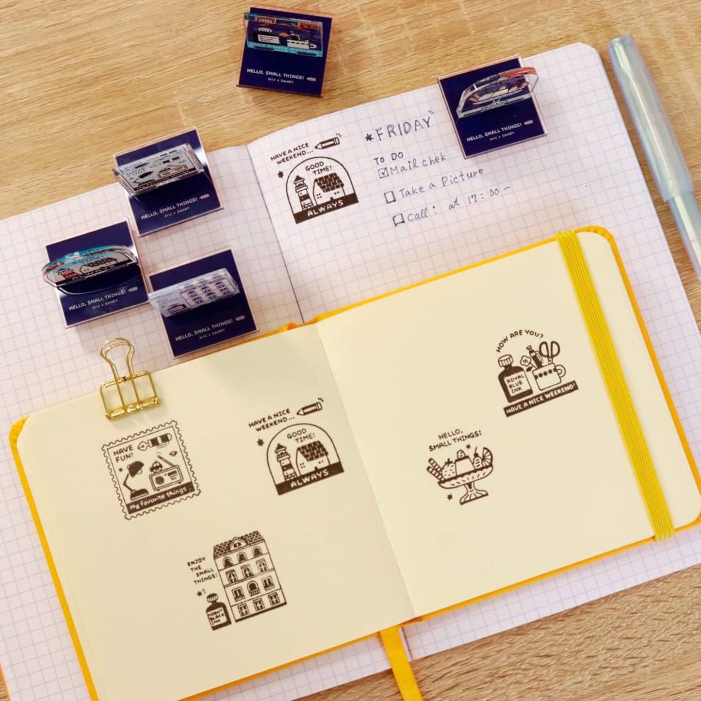 SANBY × Eric Small Things Acrylic Stand Stamp - Ink - Rubber Stamps