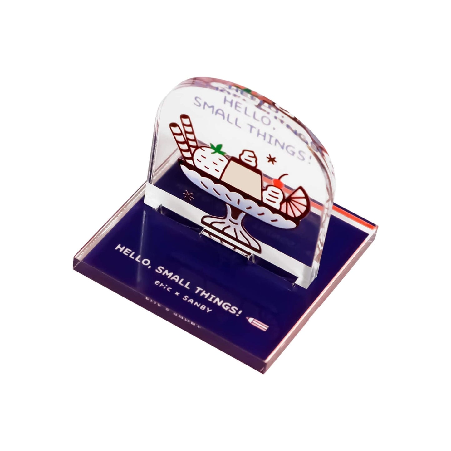 SANBY × Eric Small Things Acrylic Stand Stamp - Pudding - Rubber Stamps