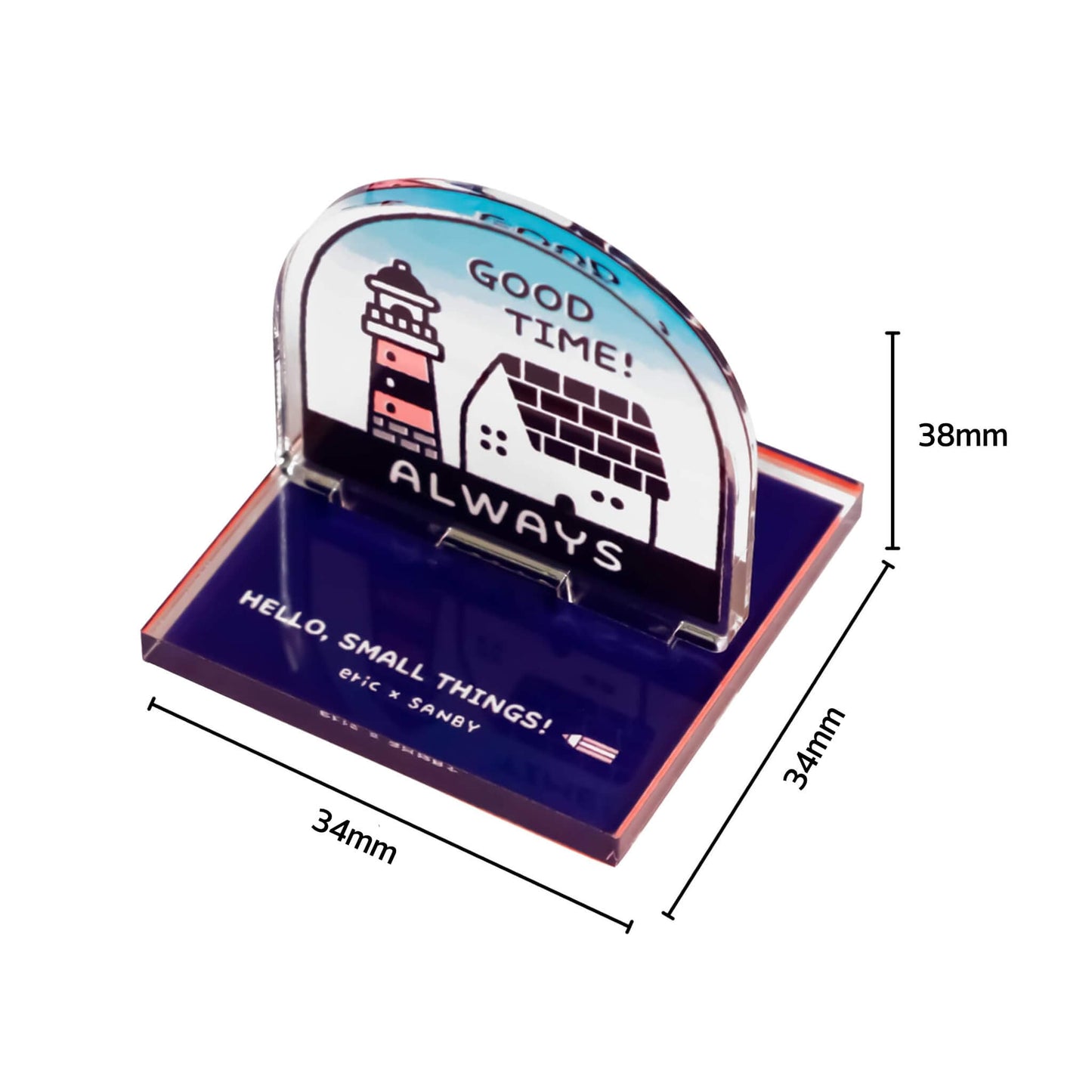 SANBY × Eric Small Things Acrylic Stand Stamp - Snowglobe - Rubber Stamps