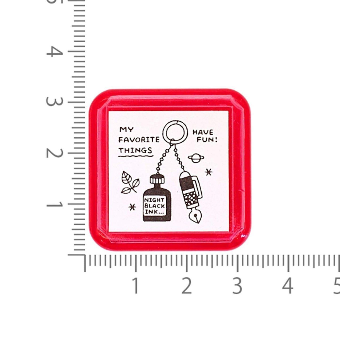 SANBY × Eric Small Things Pre - inked Stamp - Key Ring - Pre - inked Stamps