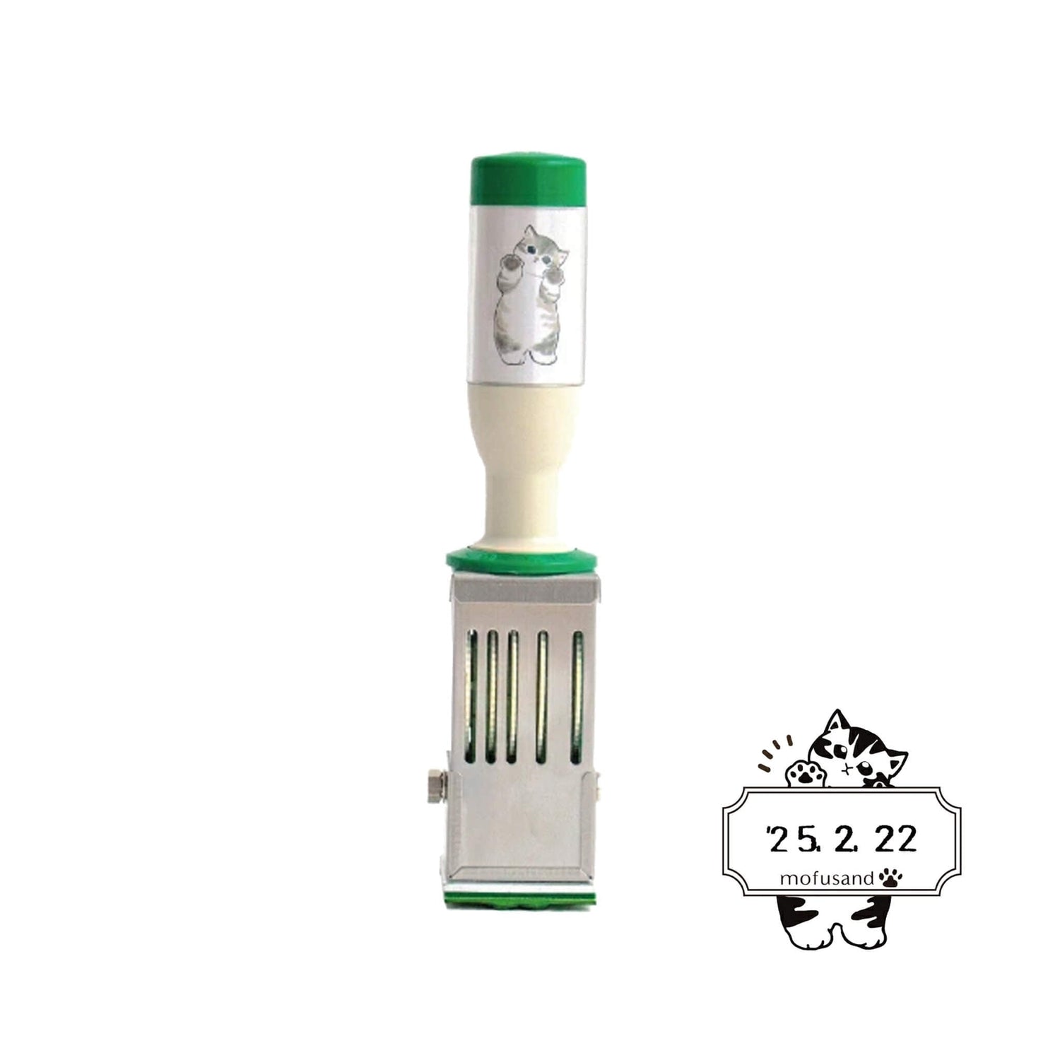 SANBY × Mofusand Rotating Date Stamp Limited M Size Yuru Cat Pattern - Rotary Stamps